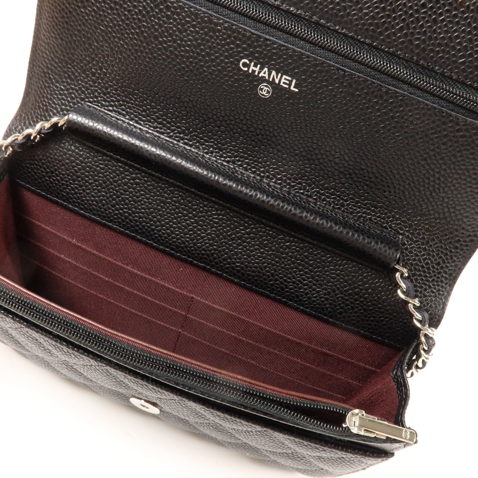 CHANEL 牛皮皮革WOC Wallet On Chain鏈帶肩背袋