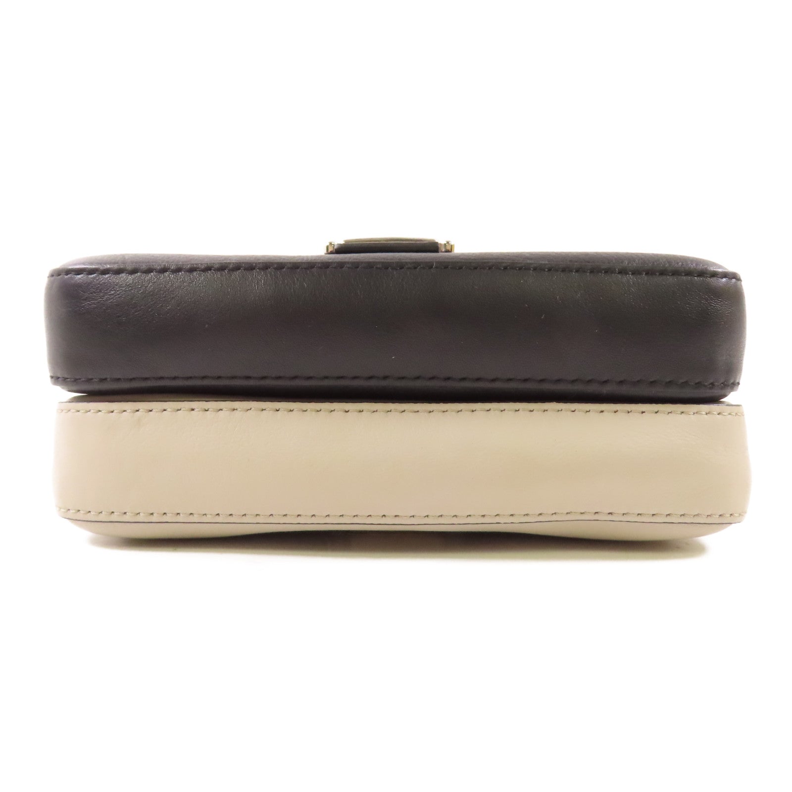 FENDI 【激減優惠】蛇皮皮革/牛皮皮革Double Baguette Micro銀扣手挽肩背兩用袋