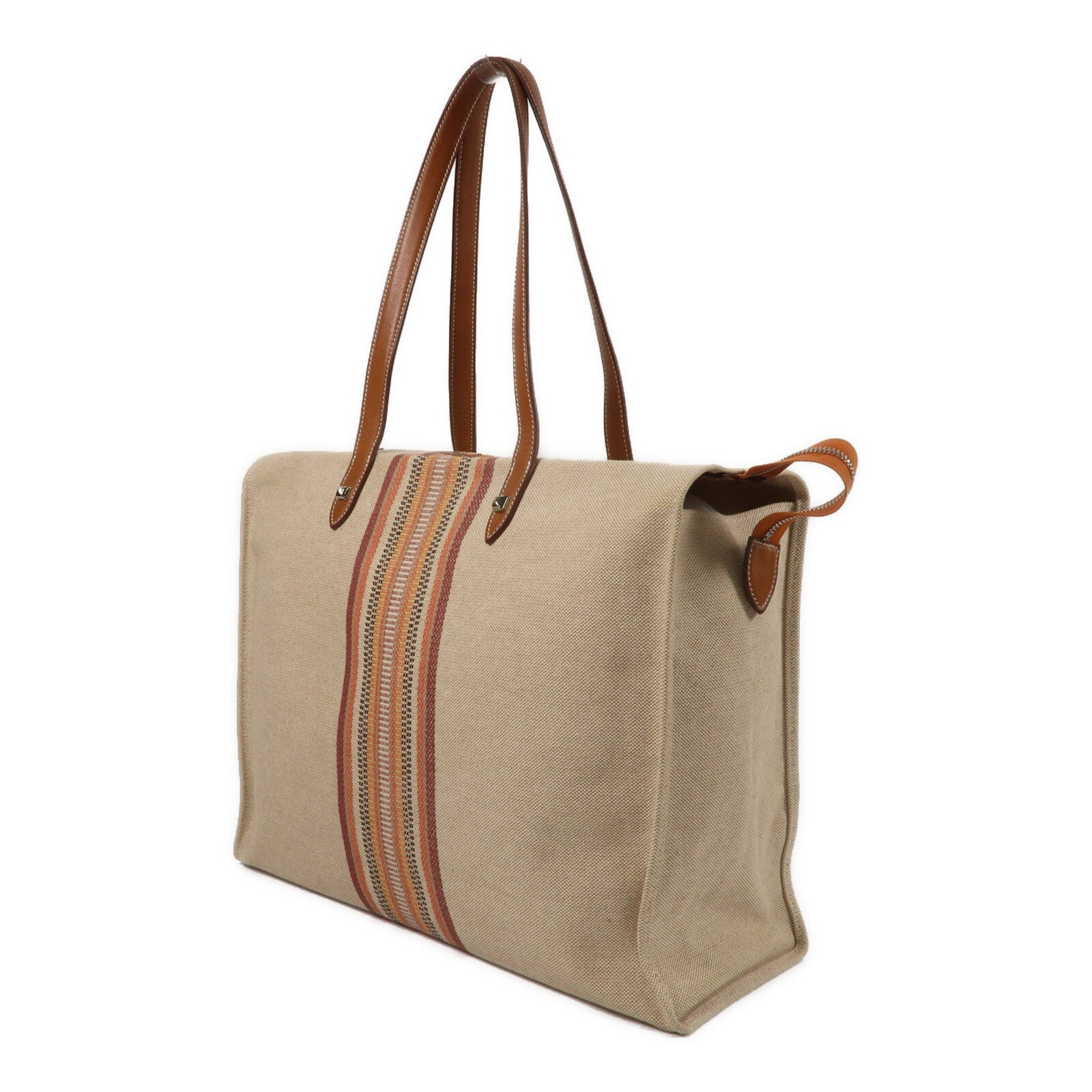 HERMES 帆布Mira Ganges Tote手挽袋