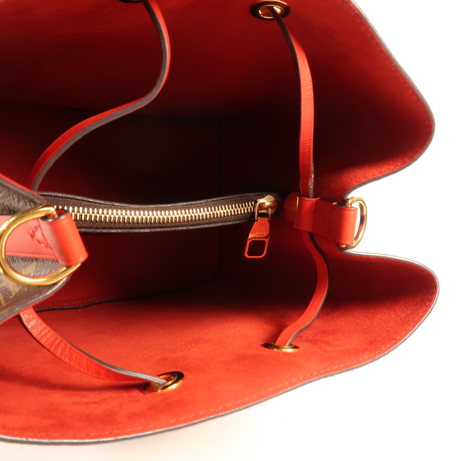 LOUIS VUITTON Monogram Neo Noe Bucket Bag金扣肩背袋Coquelicot