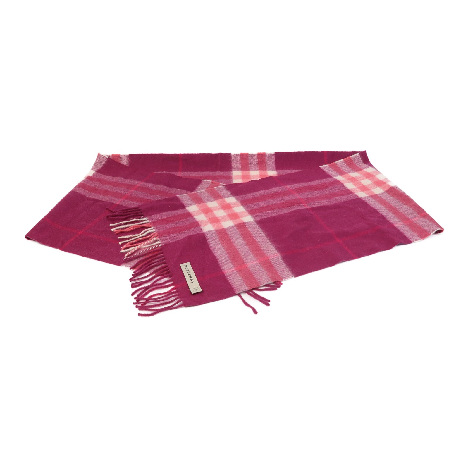 BURBERRY CashmereMuffler圍巾粉紅色