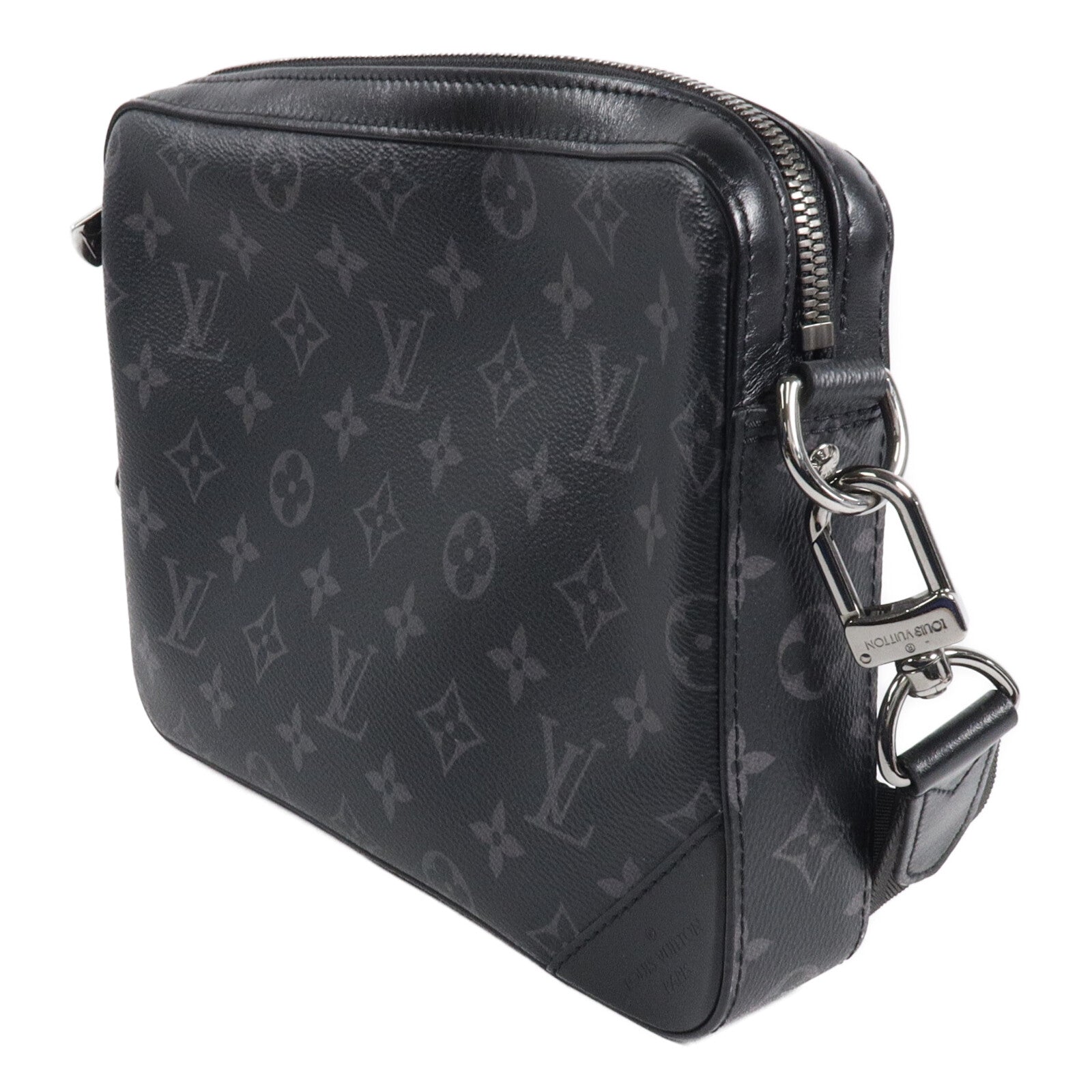 LOUIS VUITTON Monogram Eclipse/Reverse Trio Messenger肩背袋