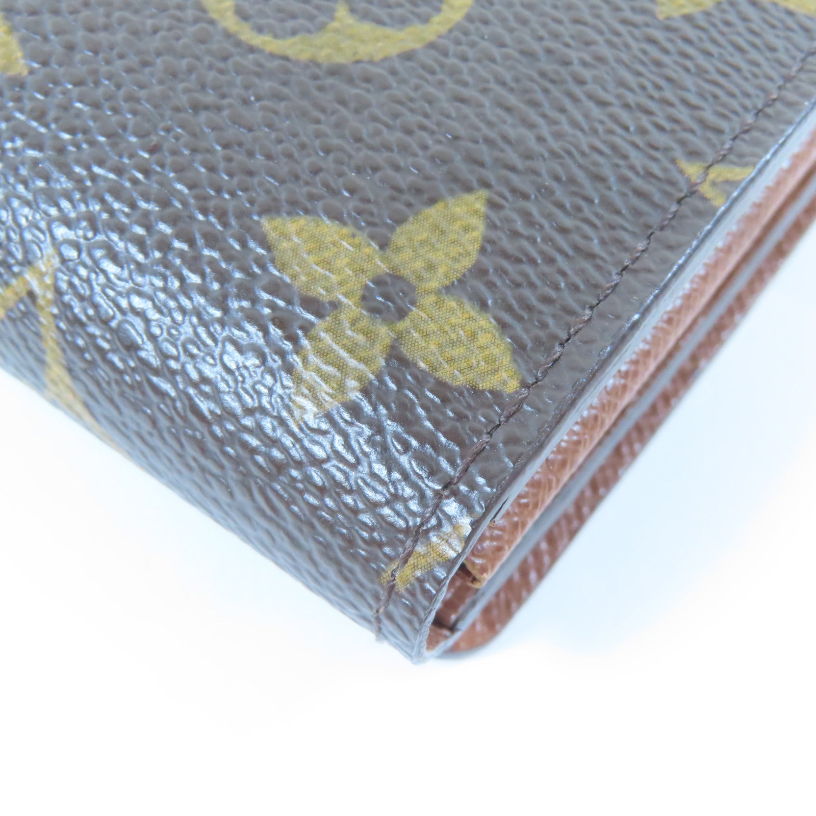 LOUIS VUITTON Monogram Portafeiulle Tresor Wallet金扣錢包啡色