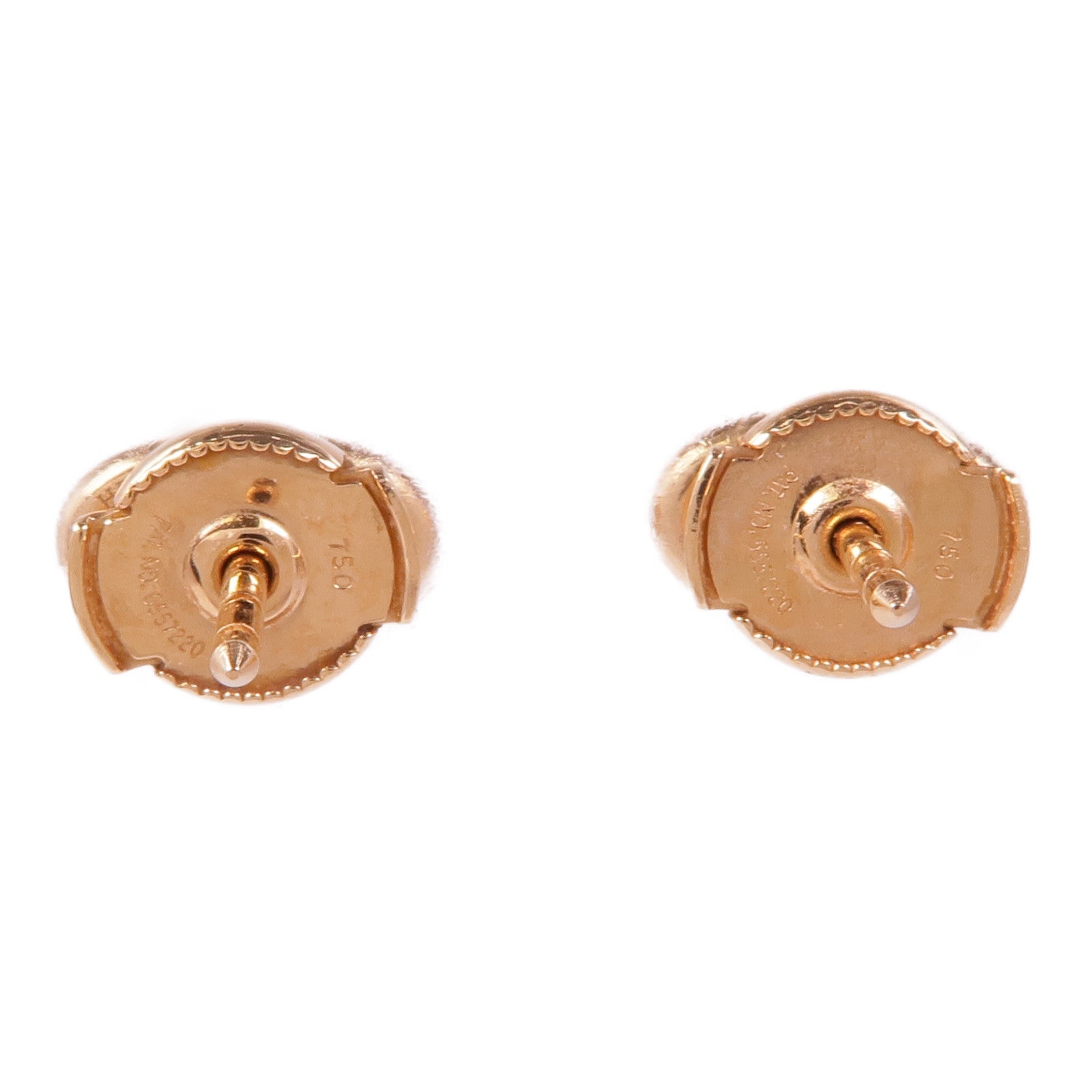 HERMES 18K玫瑰金Chaine d'ancre Earrings耳環