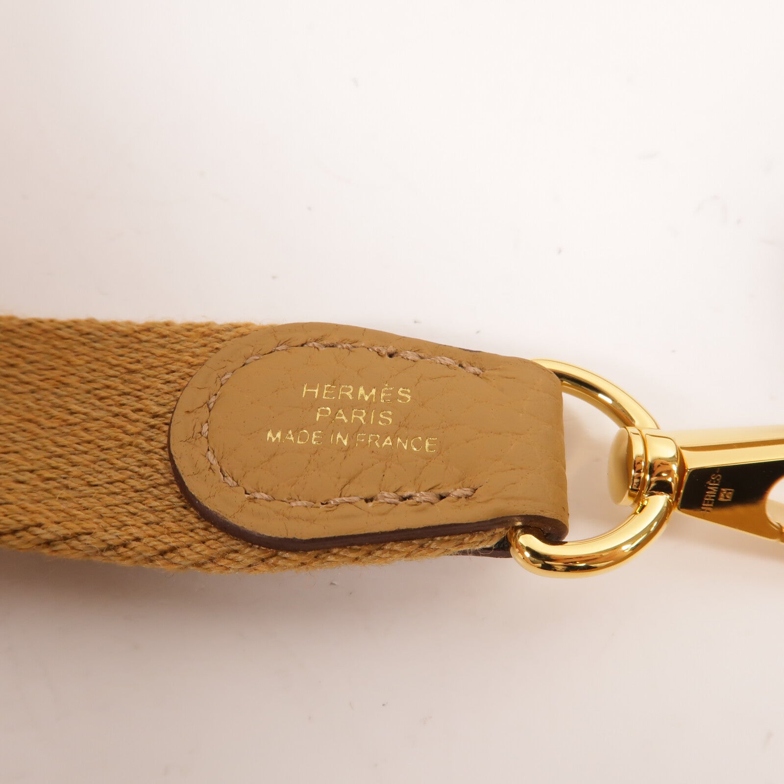 HERMES Clemence皮革Evelyne TPM肩背袋Biscuit