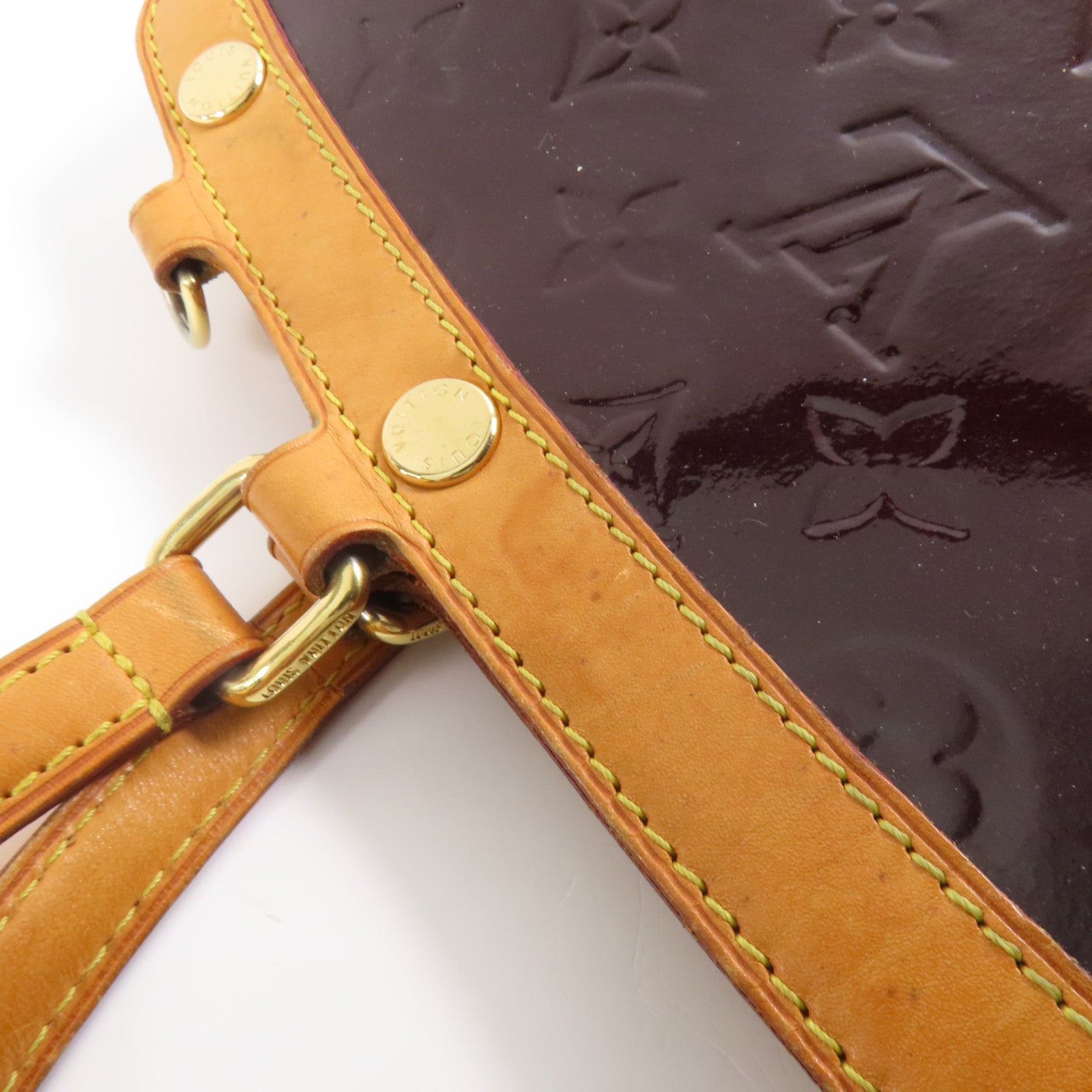 LOUIS VUITTON Vernis Brea MM金扣手挽肩背兩用袋
