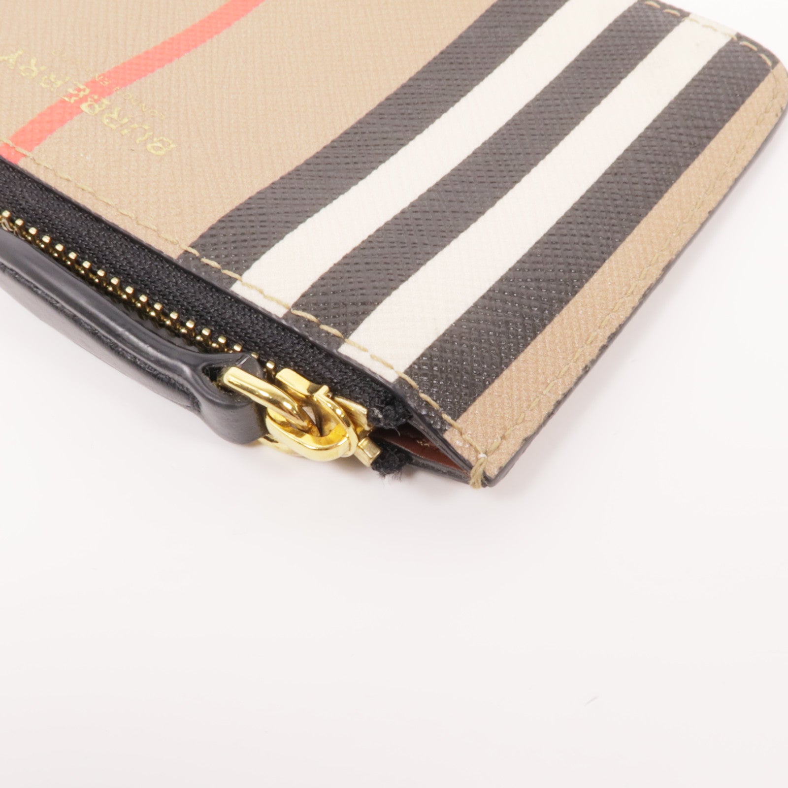 BURBERRY 塗層帆布Key Case金扣鎖匙包