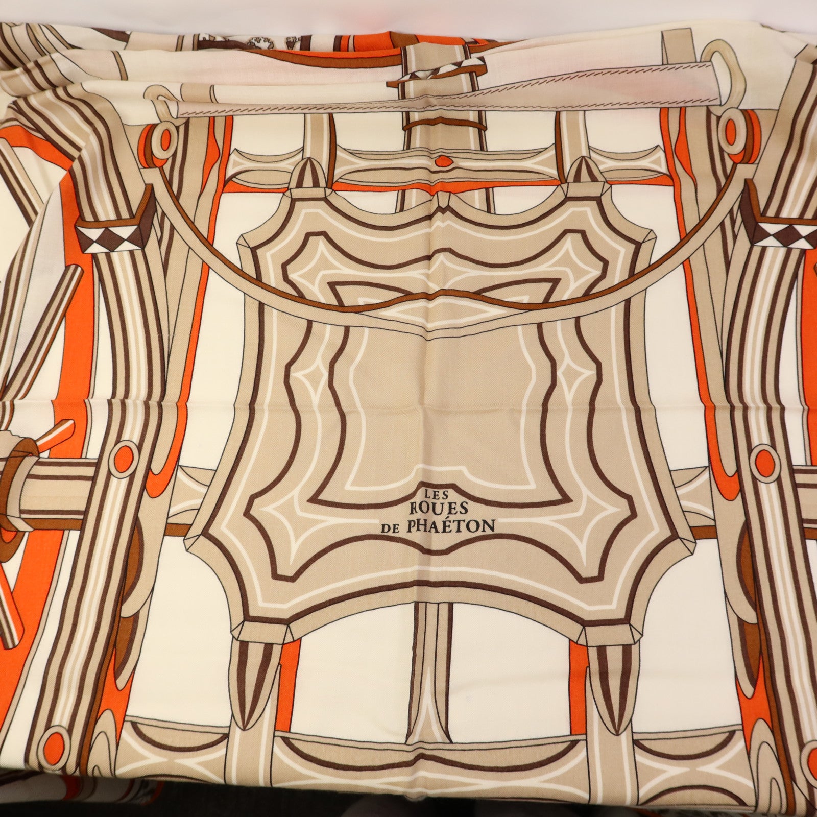 HERMES 羊絨/絲質Scarf 140X140絲巾