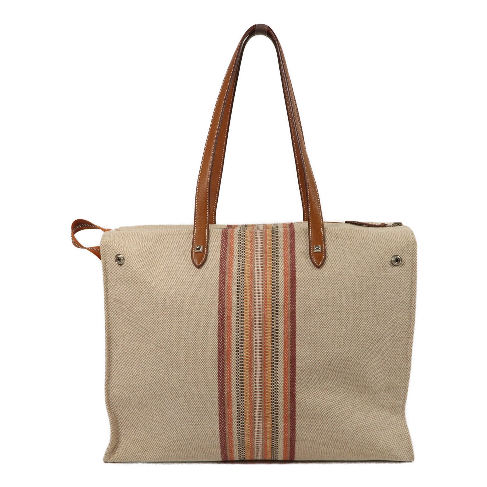 HERMES 帆布Mira Ganges Tote手挽袋