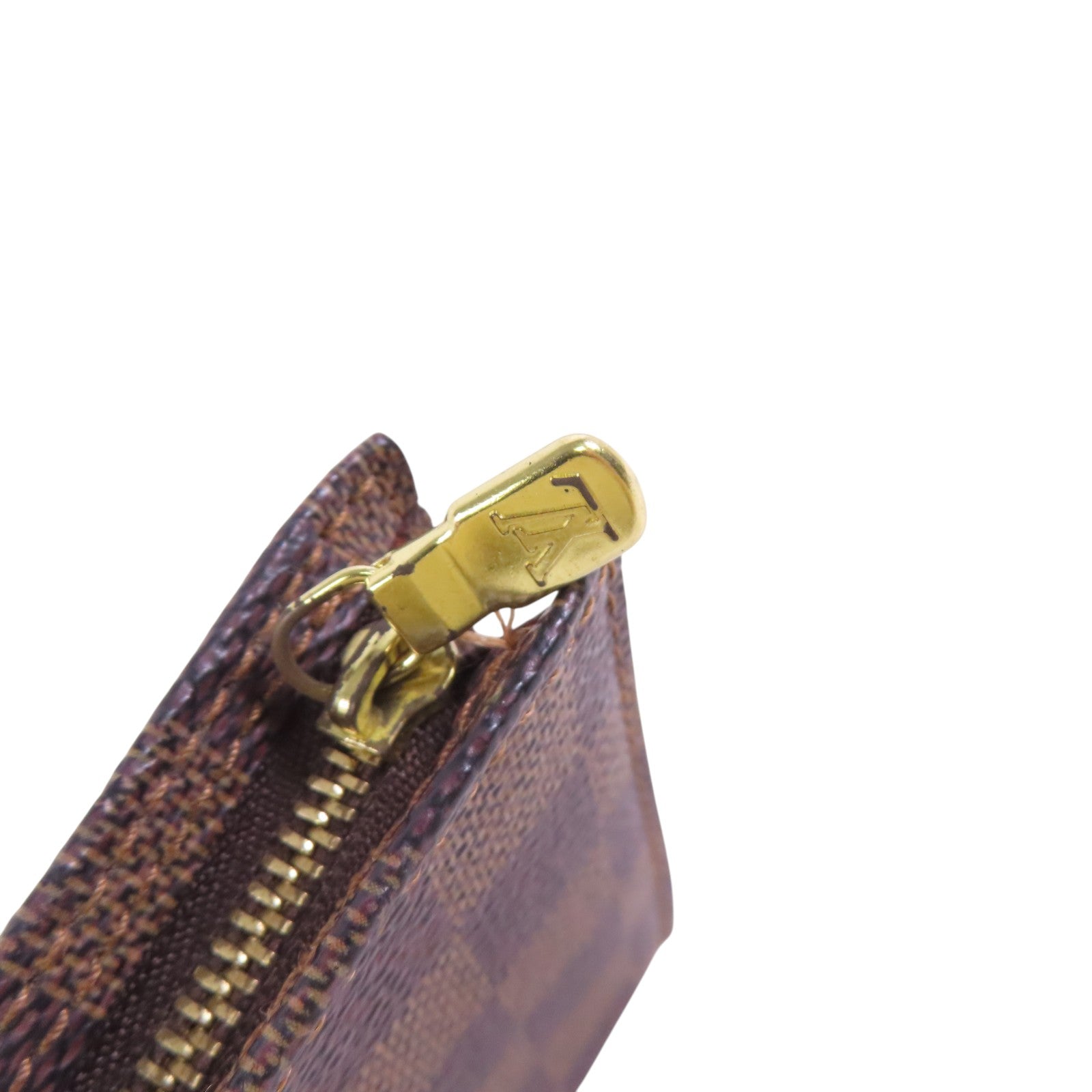 LOUIS VUITTON Damier Ebene Marais金扣肩背袋