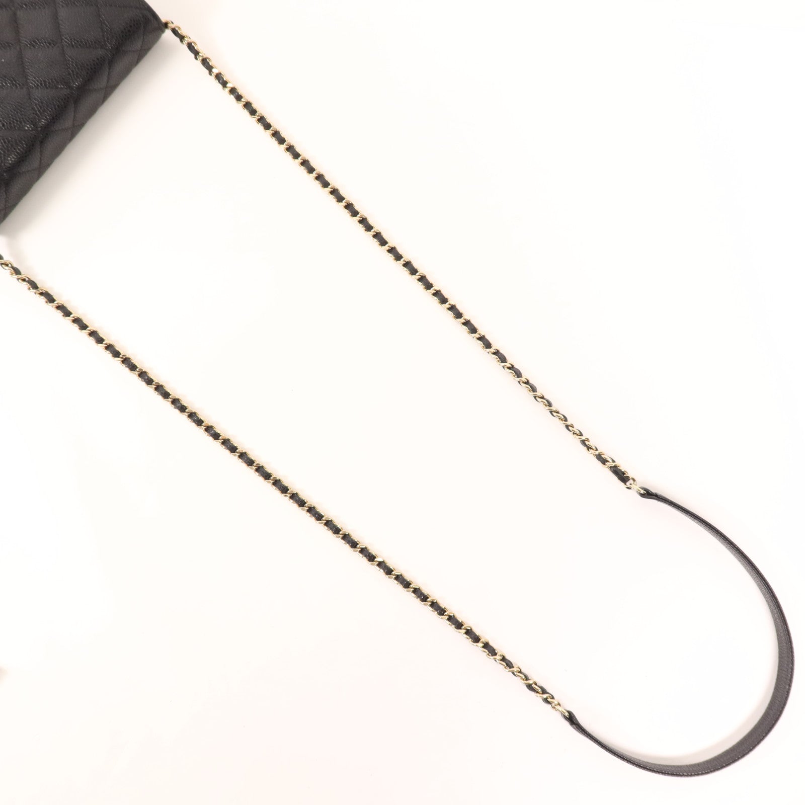 CHANEL 牛皮皮革Wallet On Chain金扣鏈帶肩背袋