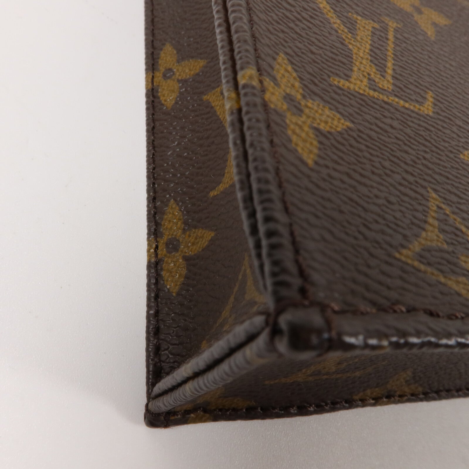 LOUIS VUITTON Monogram Petit Sac Plat手挽肩背兩用袋