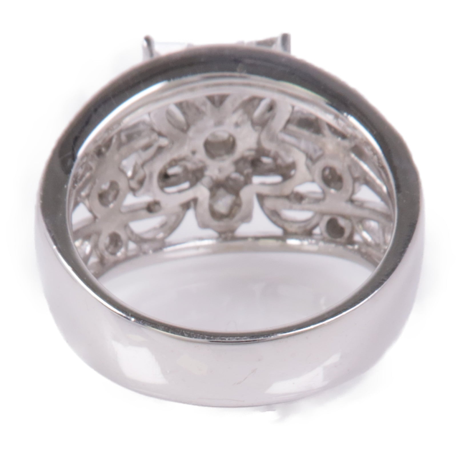 JEWELRY Diamond Ring 18K White Gold US#6