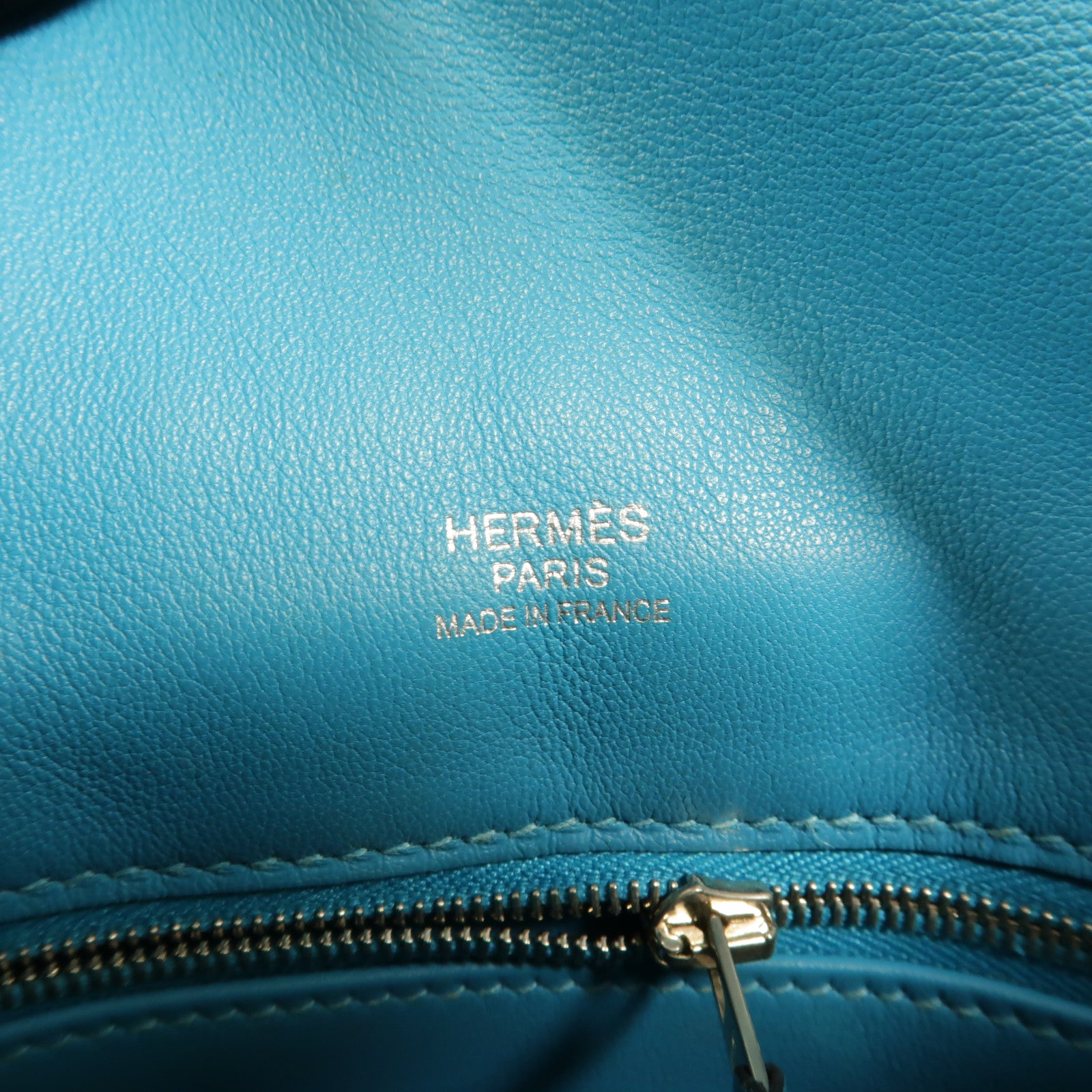 HERMES Swift皮革Berline Mini肩背袋Blue Paon