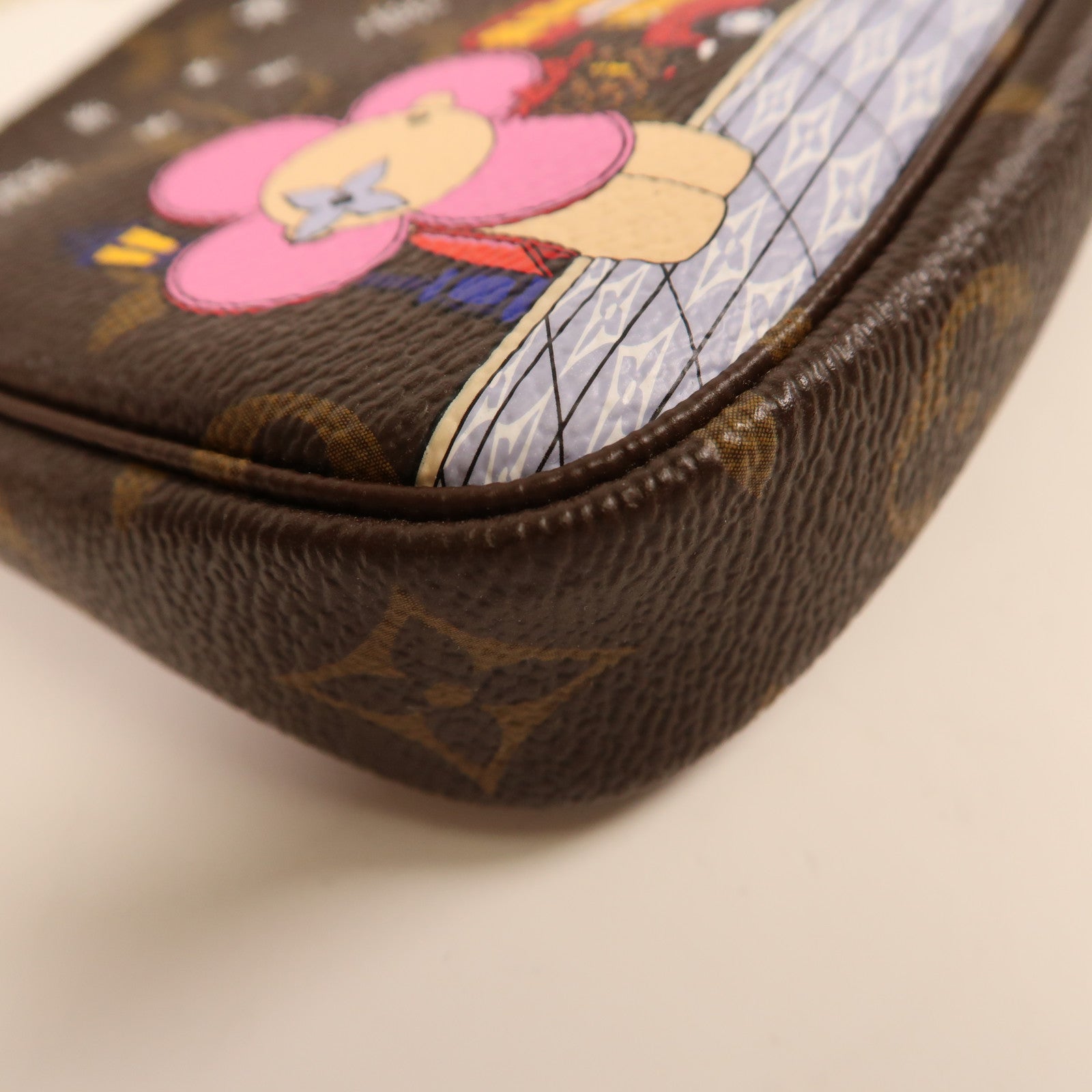 LOUIS VUITTON Monogram Mini Pochette Accessoires金扣手挽袋