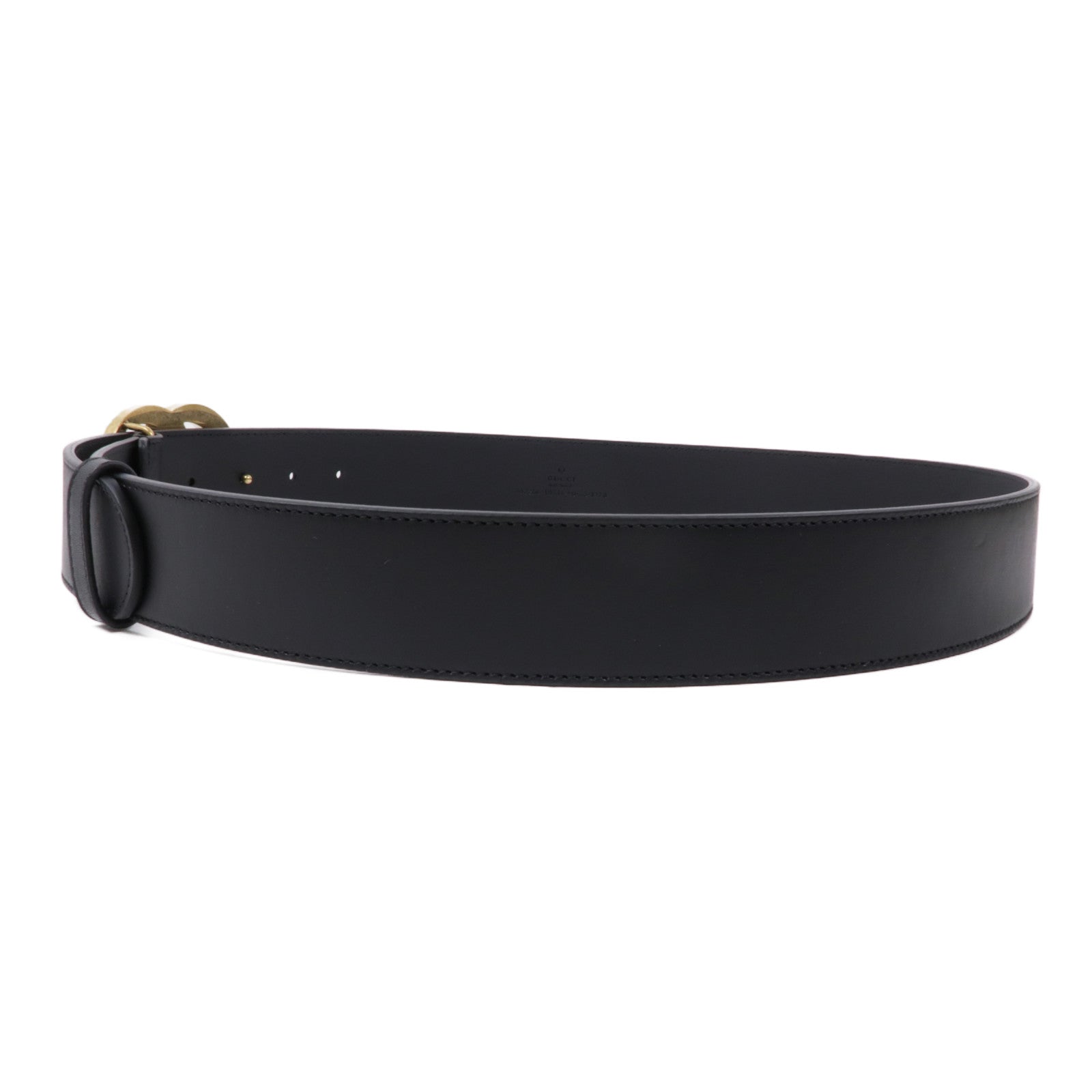 GUCCI 【激減優惠】皮革GG Marmont Pearls金扣皮帶