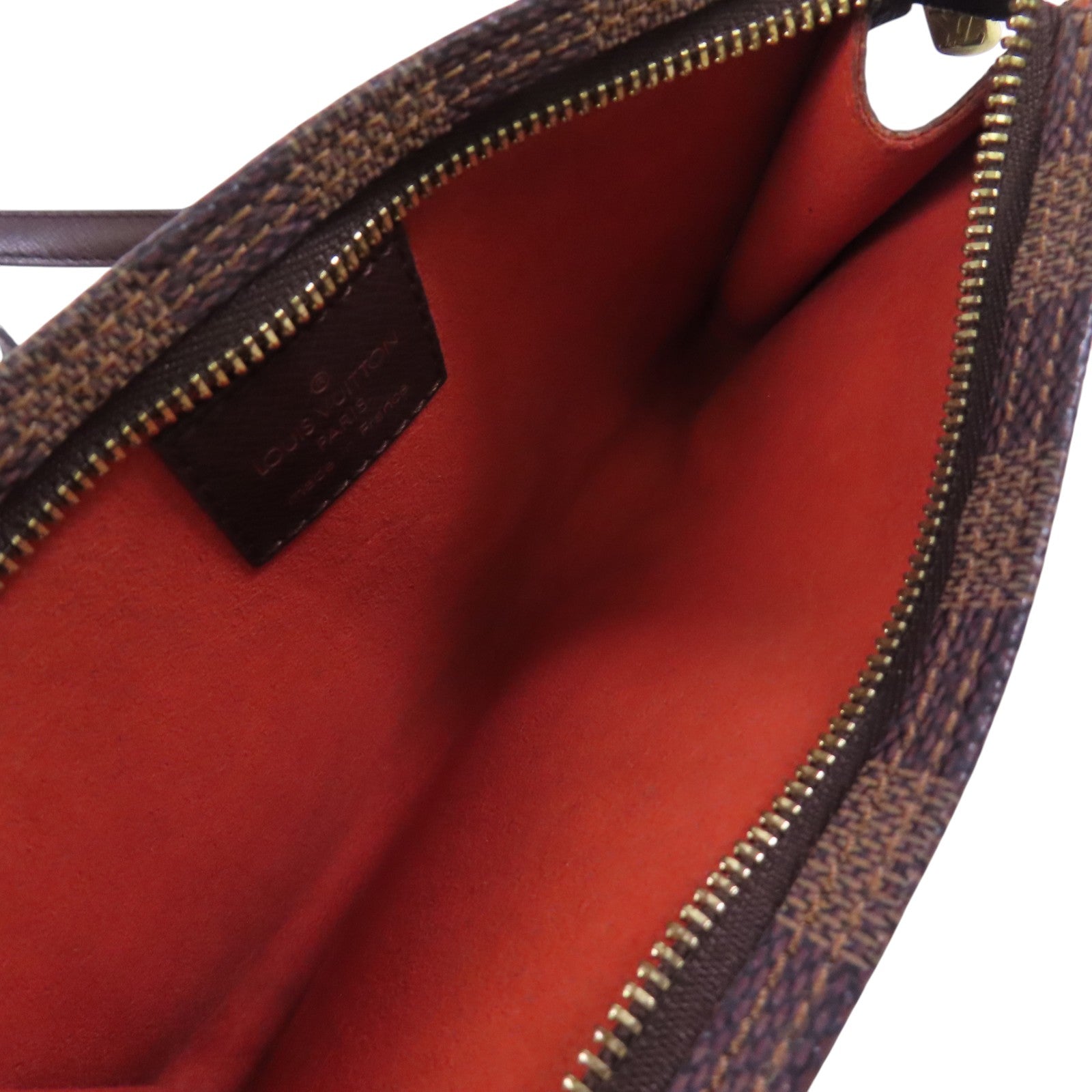 LOUIS VUITTON Damier Ebene Marais金扣肩背袋