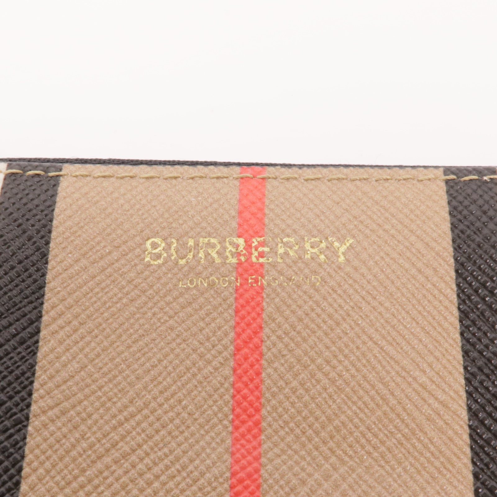 BURBERRY 塗層帆布Key Case金扣鎖匙包