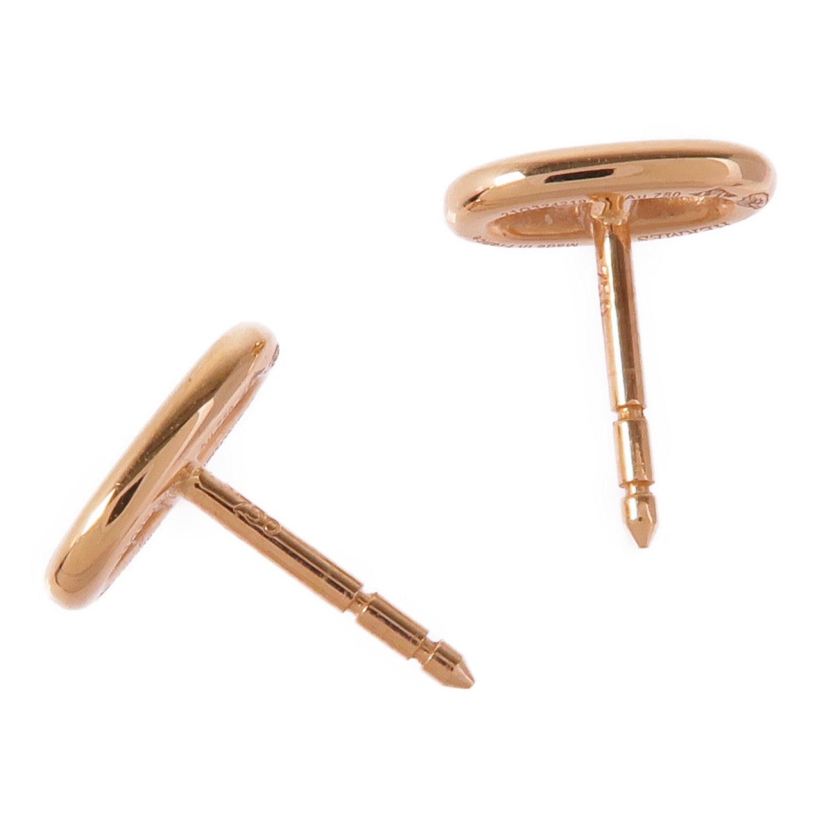 HERMES 18K玫瑰金Chaine d'ancre Earrings耳環