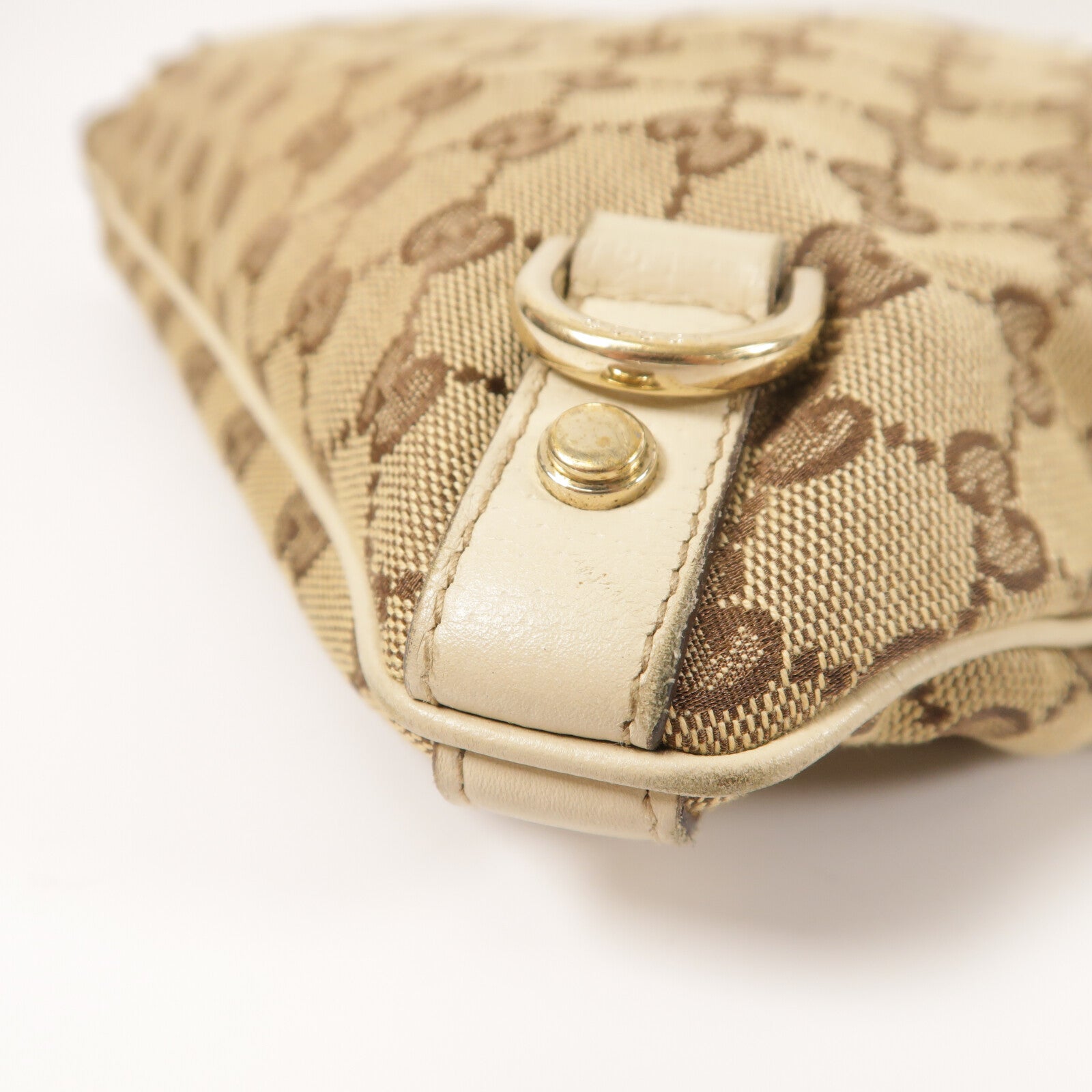GUCCI 帆布Shoulder Bag金扣肩背袋