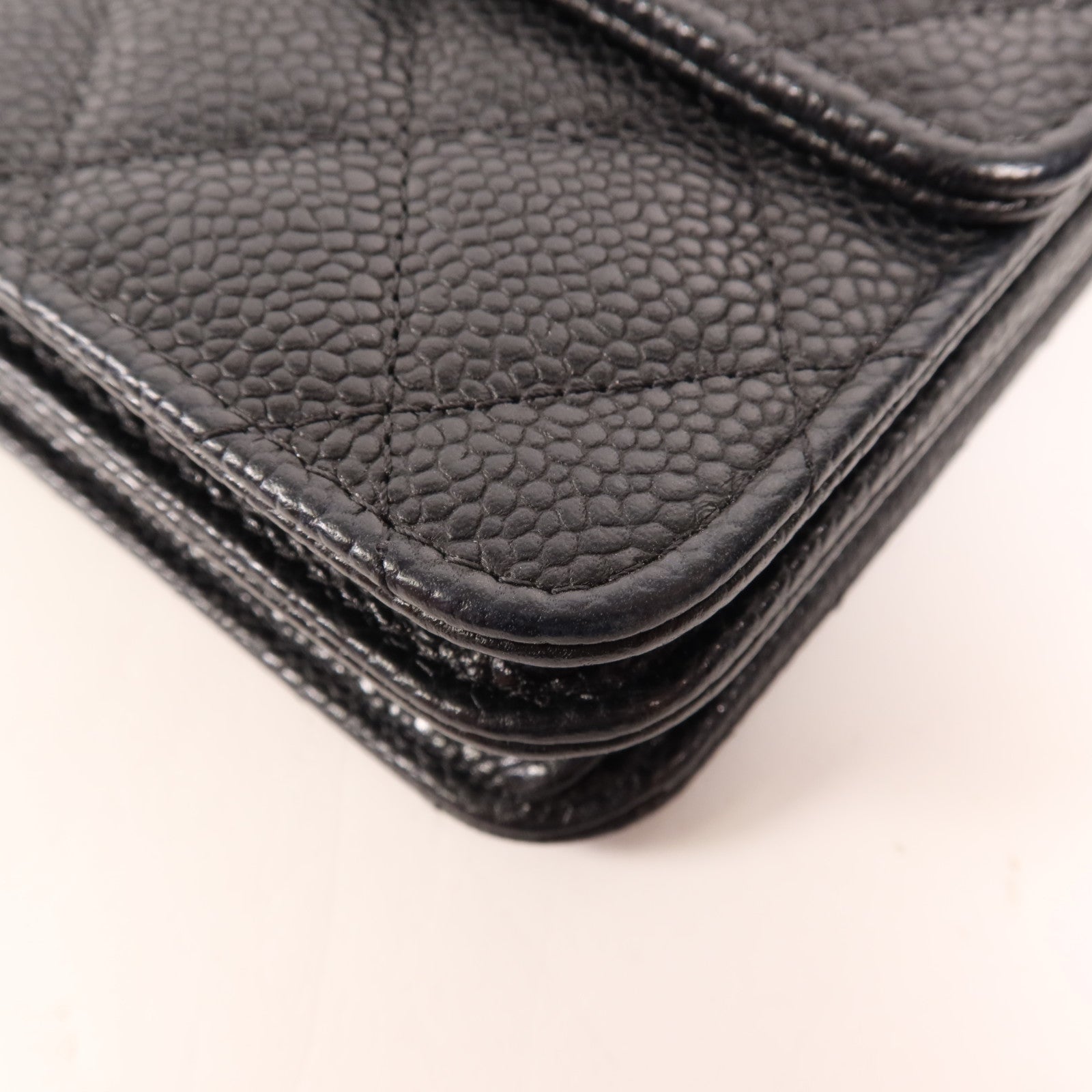 CHANEL 牛皮皮革Wallet On Chain金扣鏈帶肩背袋