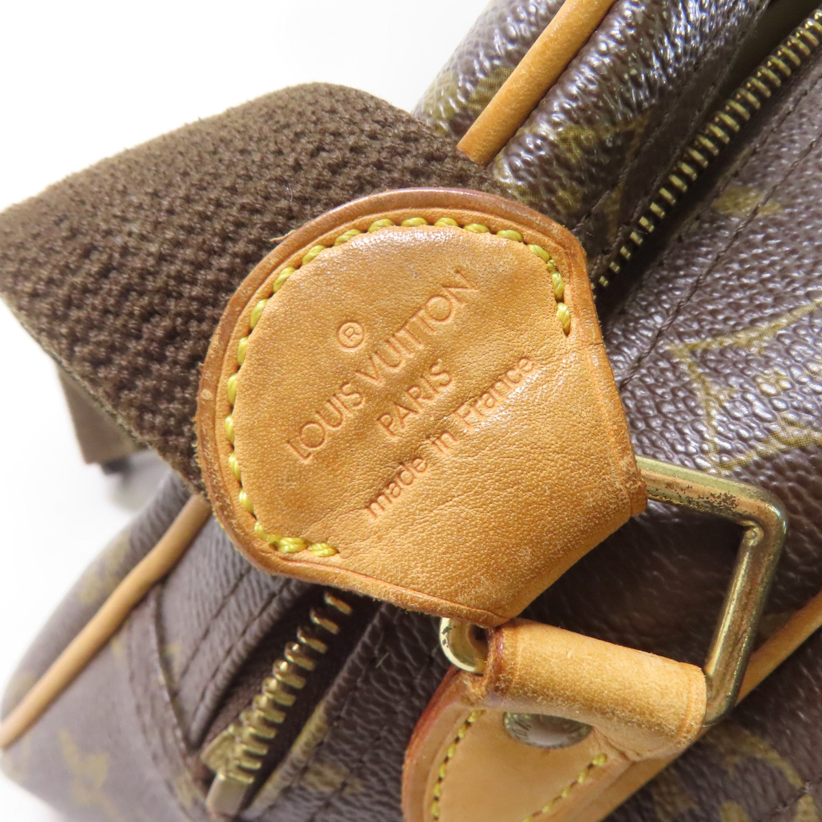 LOUIS VUITTON Monogram Reporter PM金扣肩背袋啡色