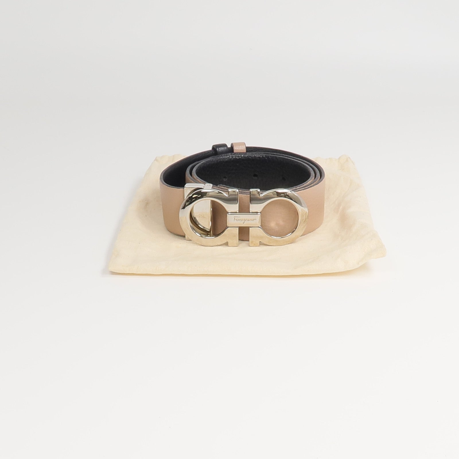 Salvatore Ferragamo 牛皮皮革Gancini Reversible Belt皮帶