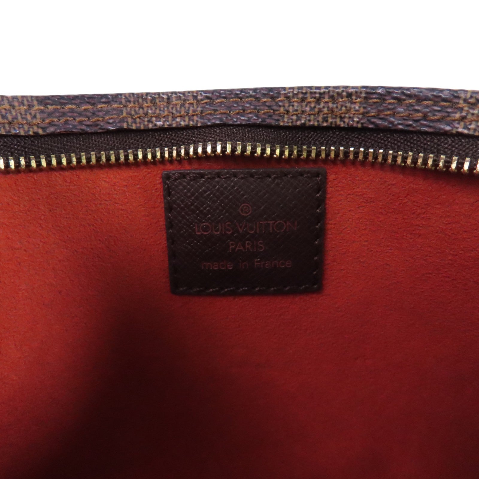 LOUIS VUITTON Damier Ebene Marais金扣肩背袋