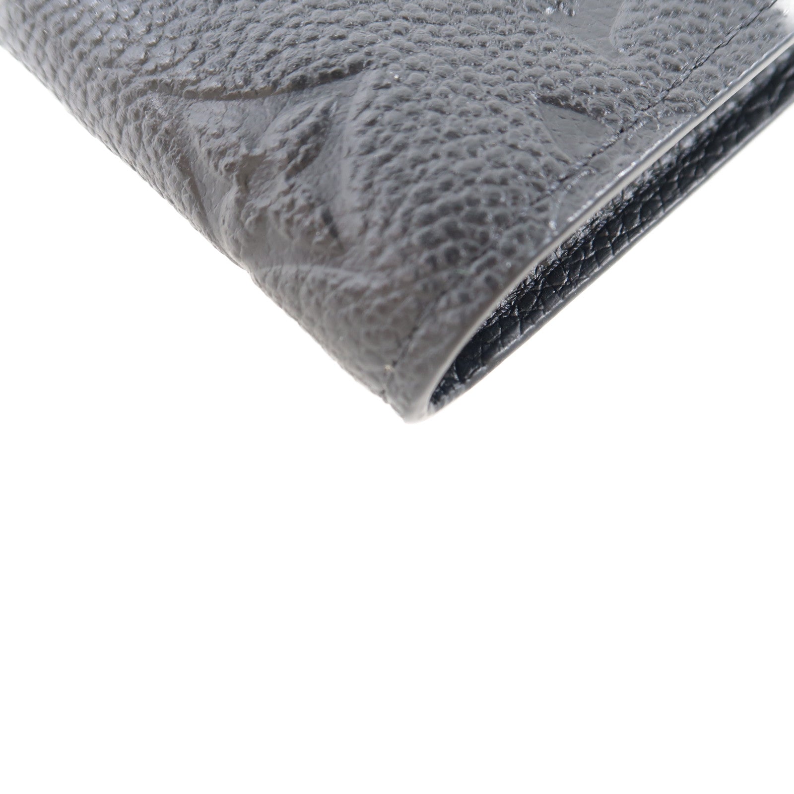 LOUIS VUITTON Monogram Empreinte Victorine Wallet金扣三摺錢包黑色