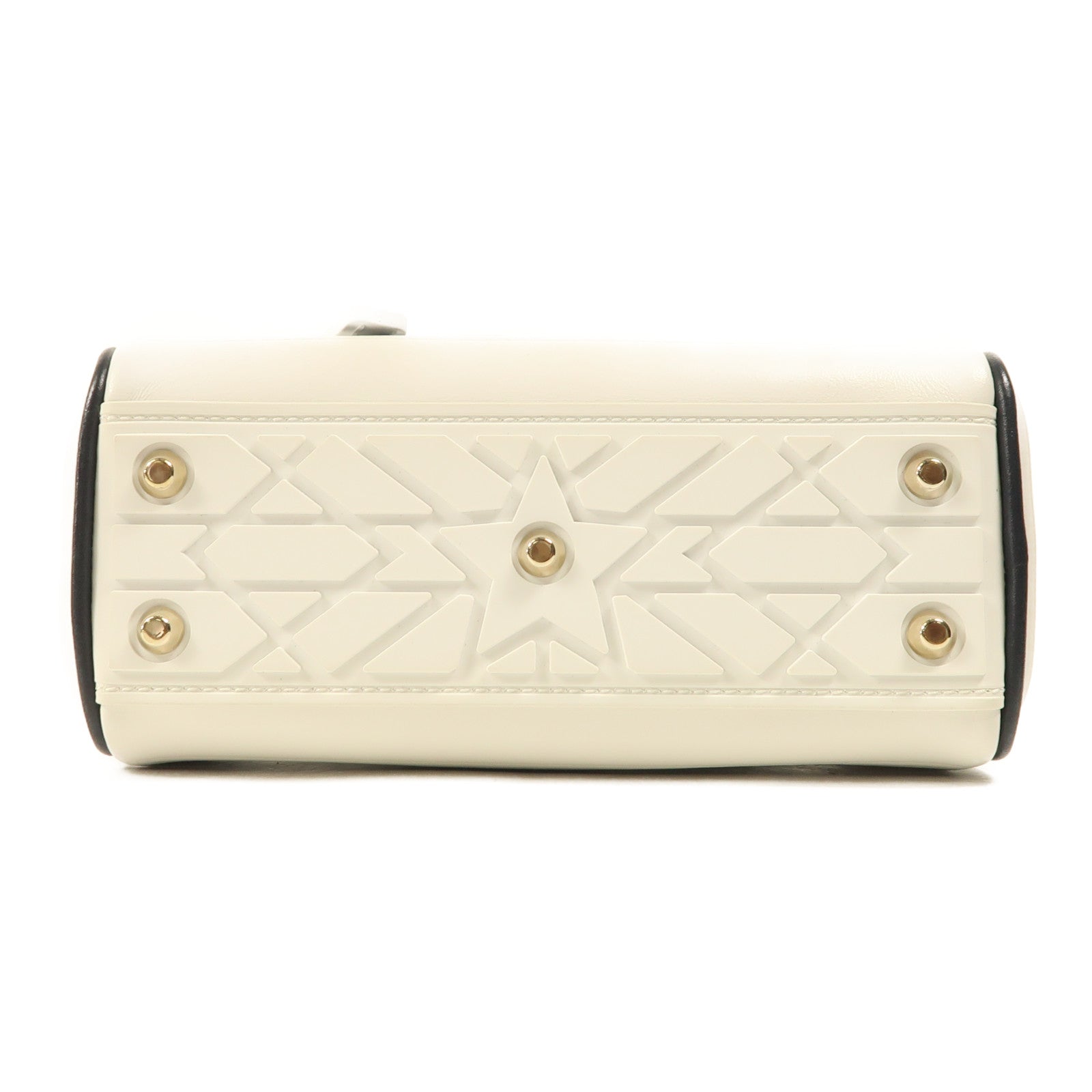 Dior 牛皮皮革Vibe Bowling Small金扣手挽肩背兩用袋