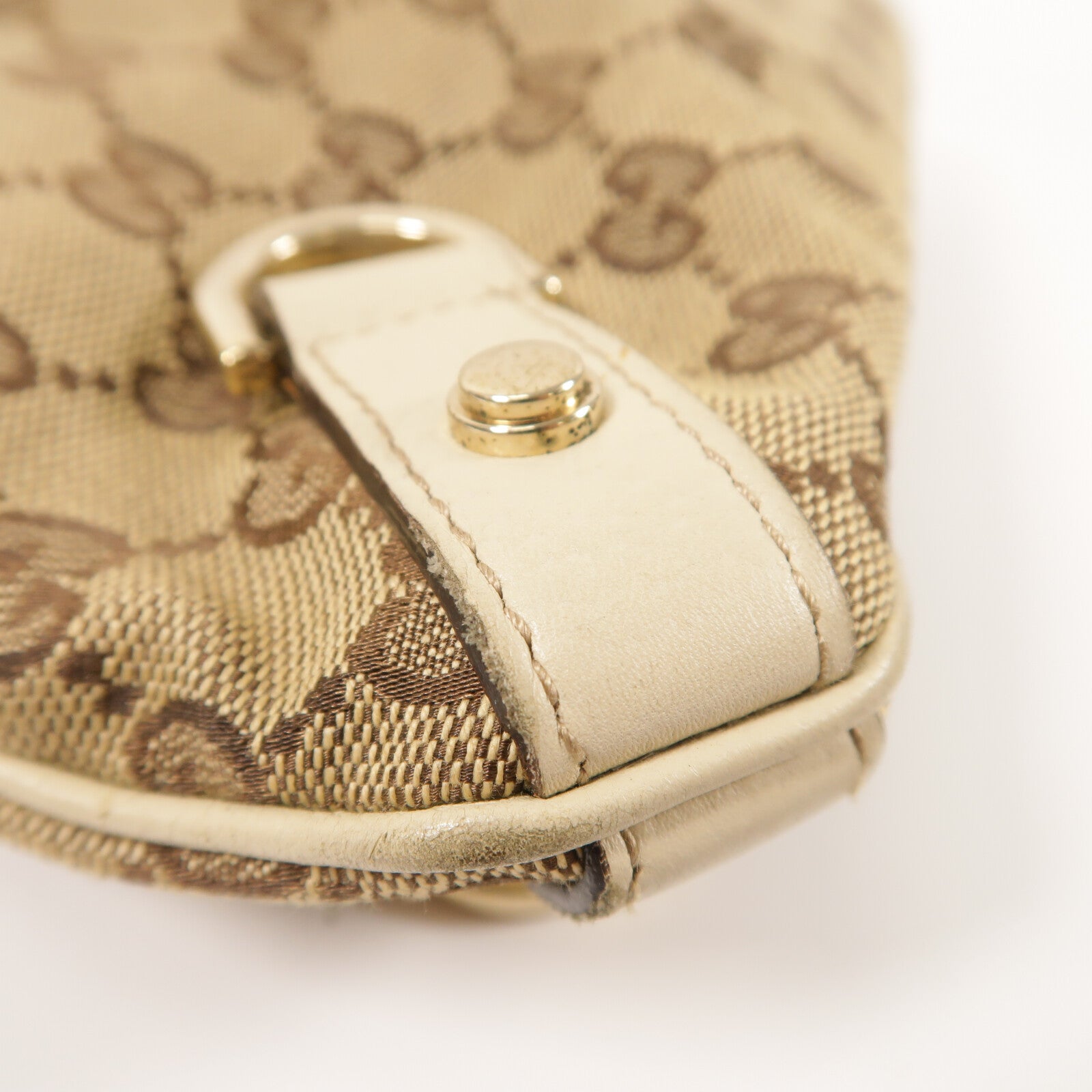 GUCCI 帆布Shoulder Bag金扣肩背袋