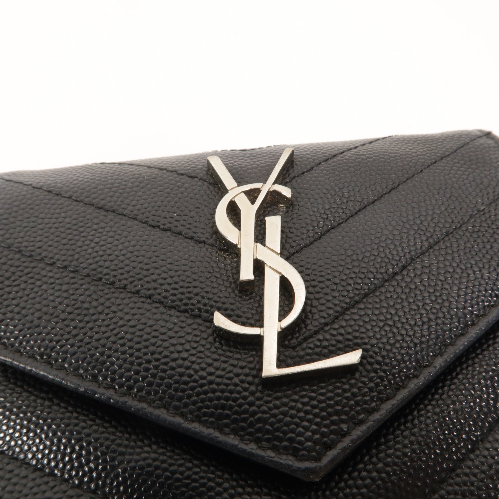 SAINT LAURENT 羊皮皮革Cassandre錢包