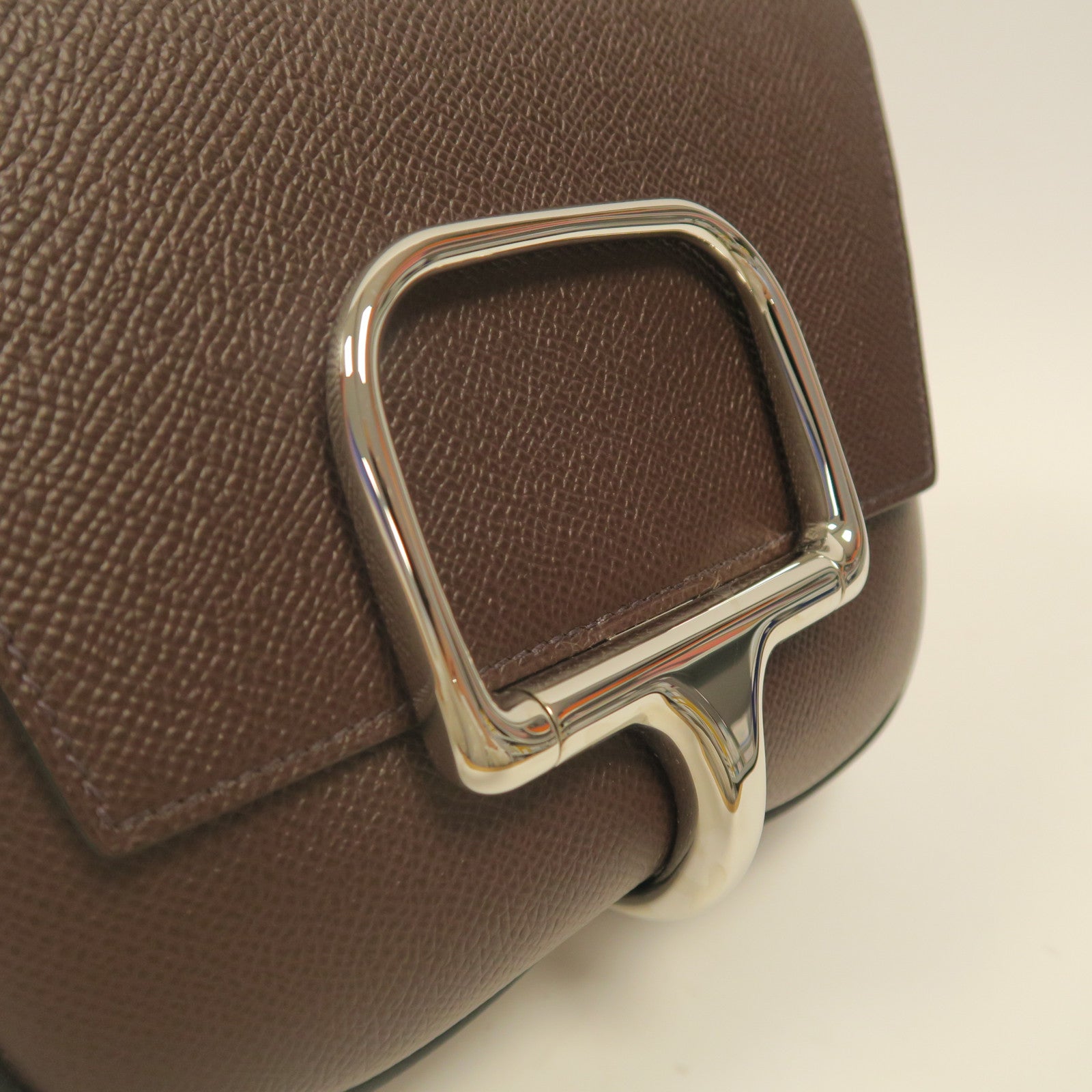 HERMES 【激減優惠】Epsom皮革Mini Cavalleria金扣肩背袋紅色