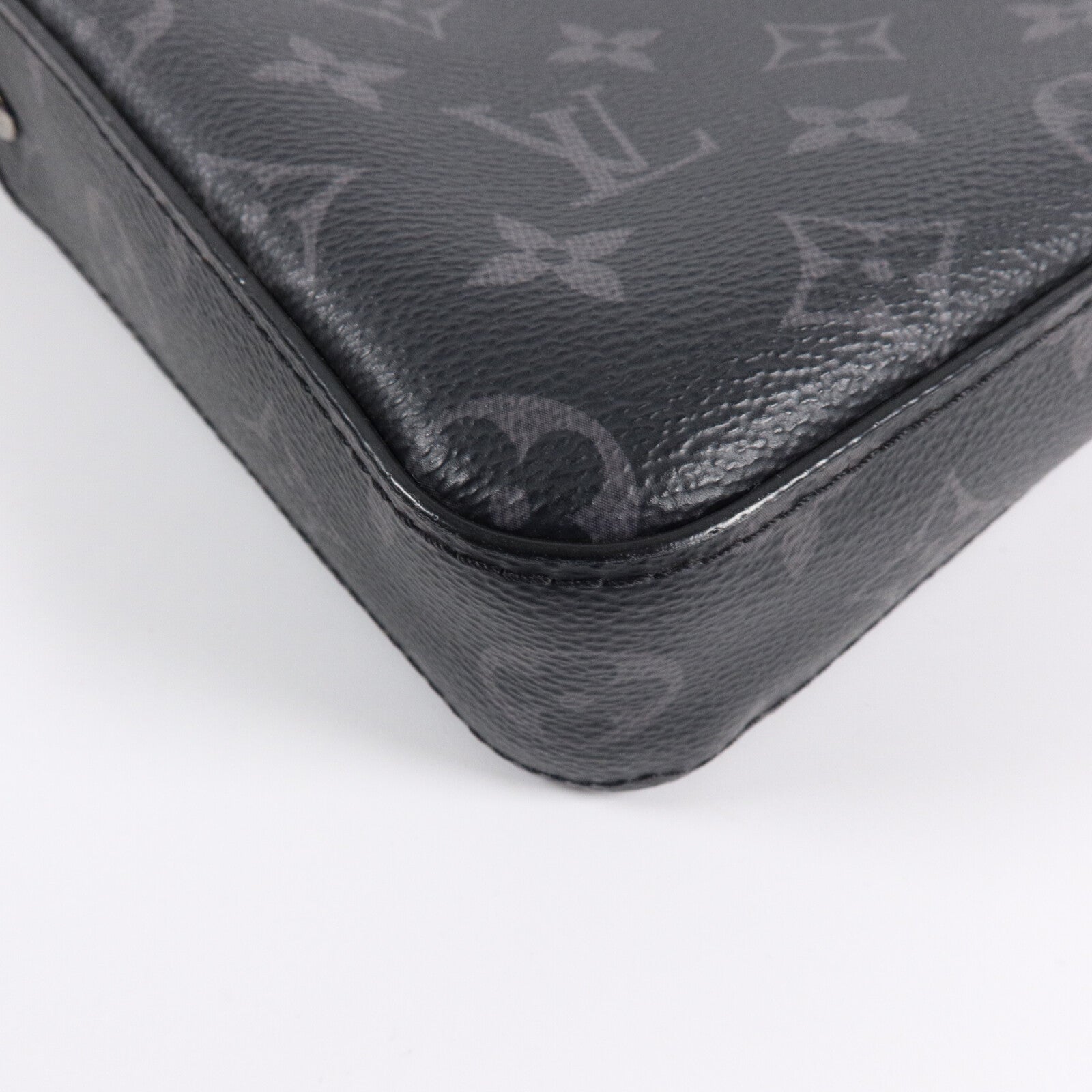 LOUIS VUITTON Monogram Eclipse/Reverse Trio Messenger肩背袋