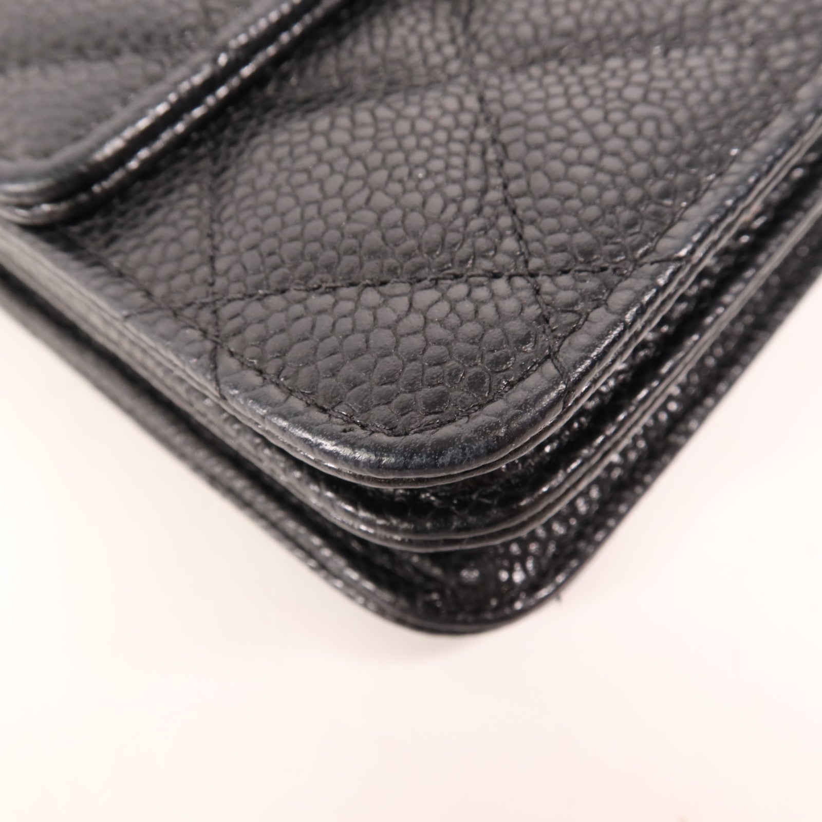 CHANEL 牛皮皮革Wallet On Chain金扣鏈帶肩背袋