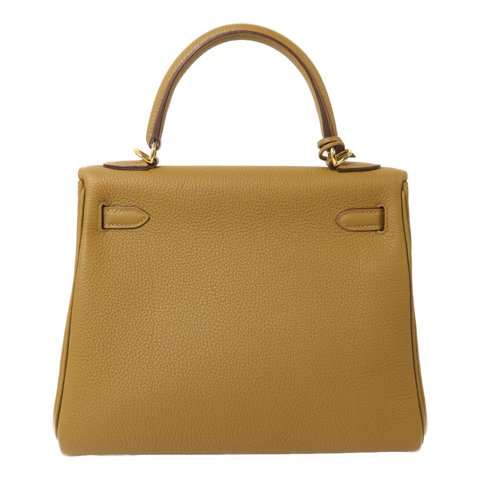 HERMES Togo皮革Kelly 25手挽肩背兩用袋Bronze Dore