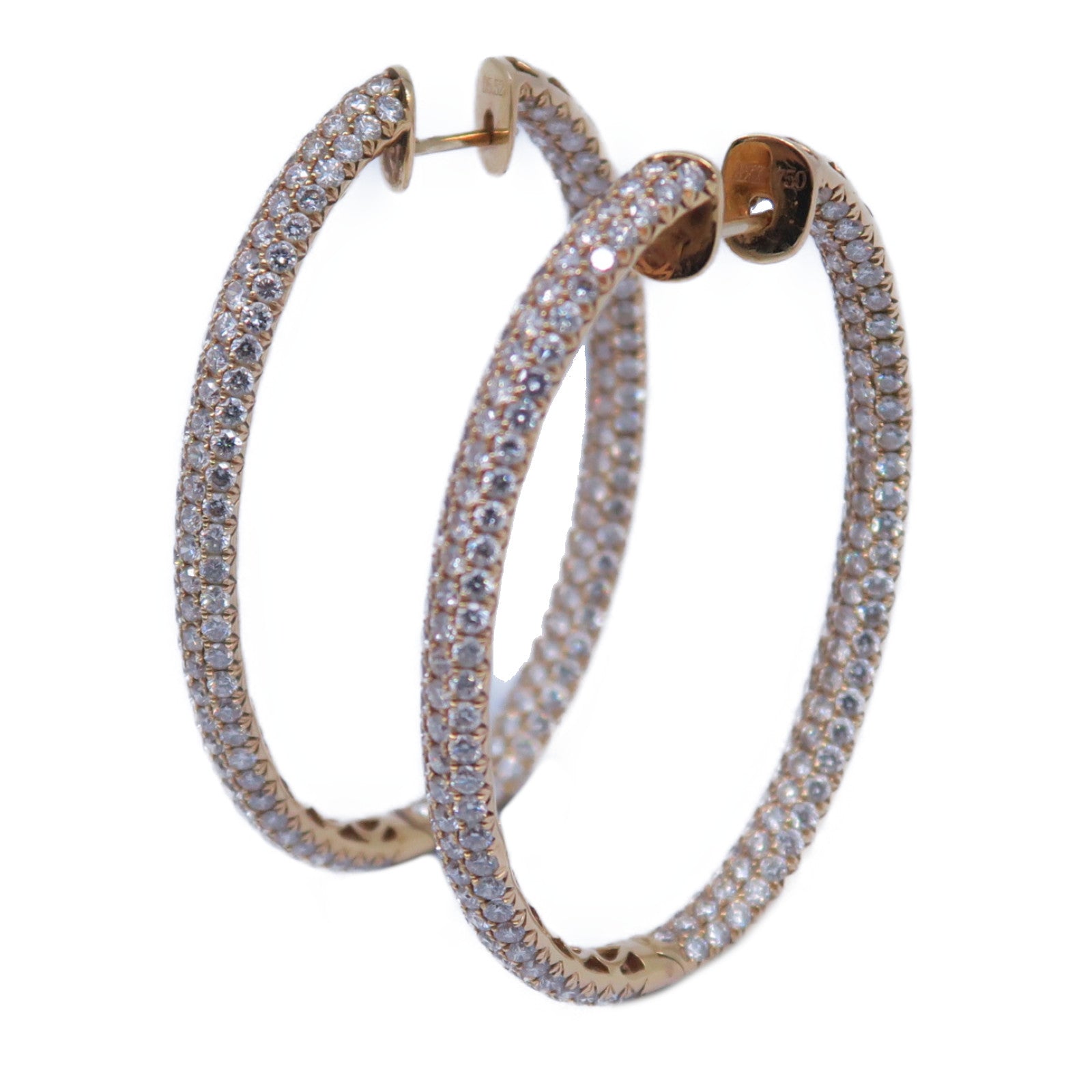 JEWELRY 【激減優惠】18K黃金Diamond Earrings 5.52ct鑽石耳環