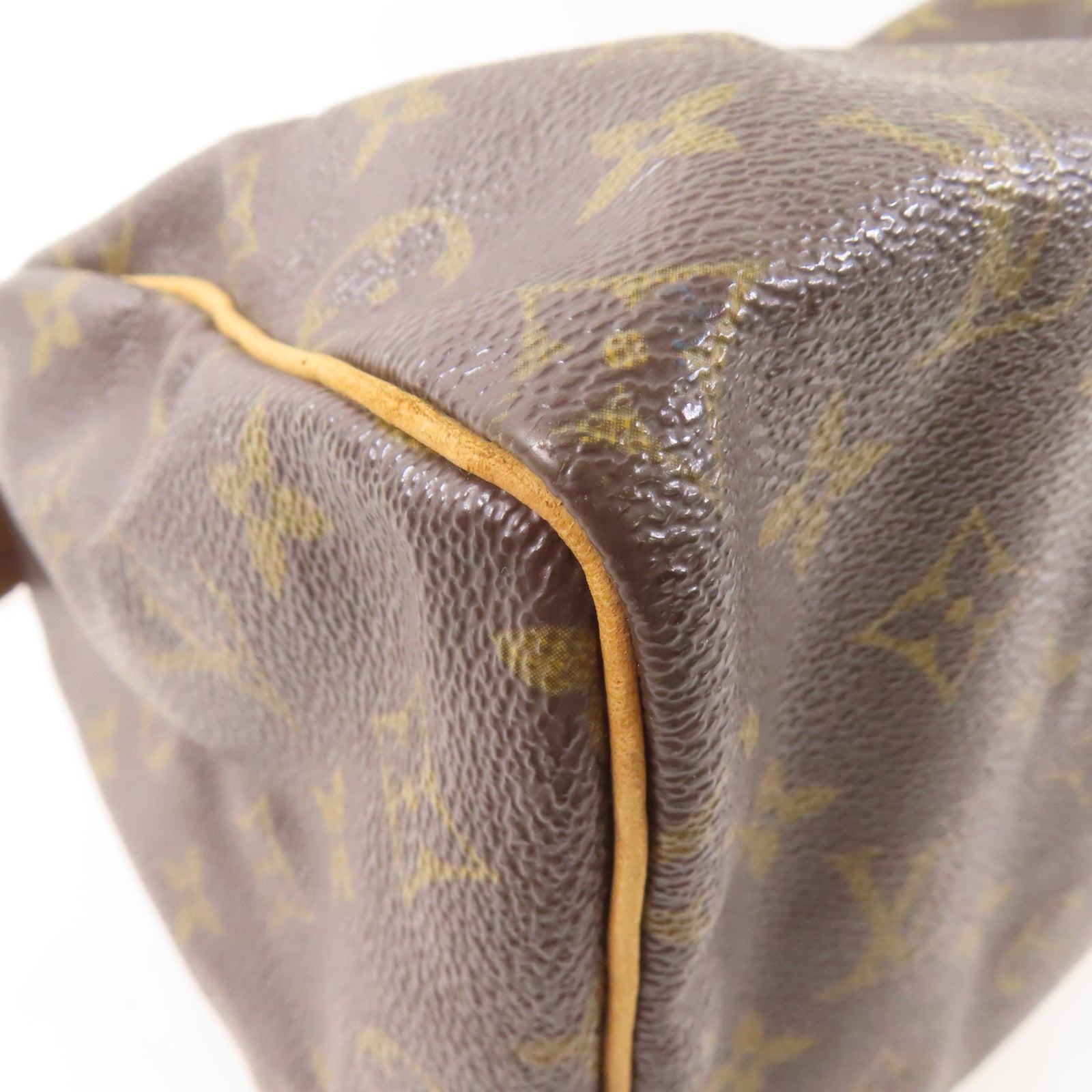 LOUIS VUITTON Monogram Speedy 25金扣手挽袋棕色