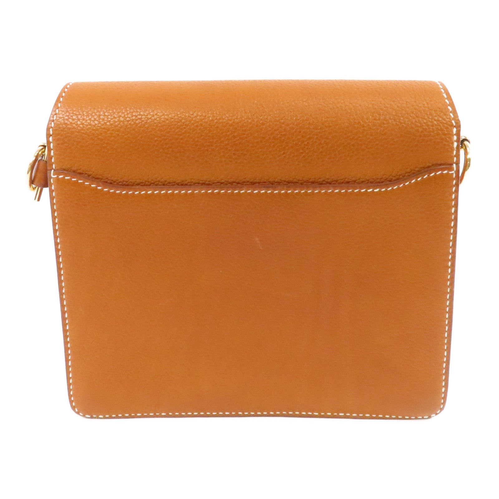 HERMES Barenia Faubourg皮革Mini Roulis金扣肩背袋啡色