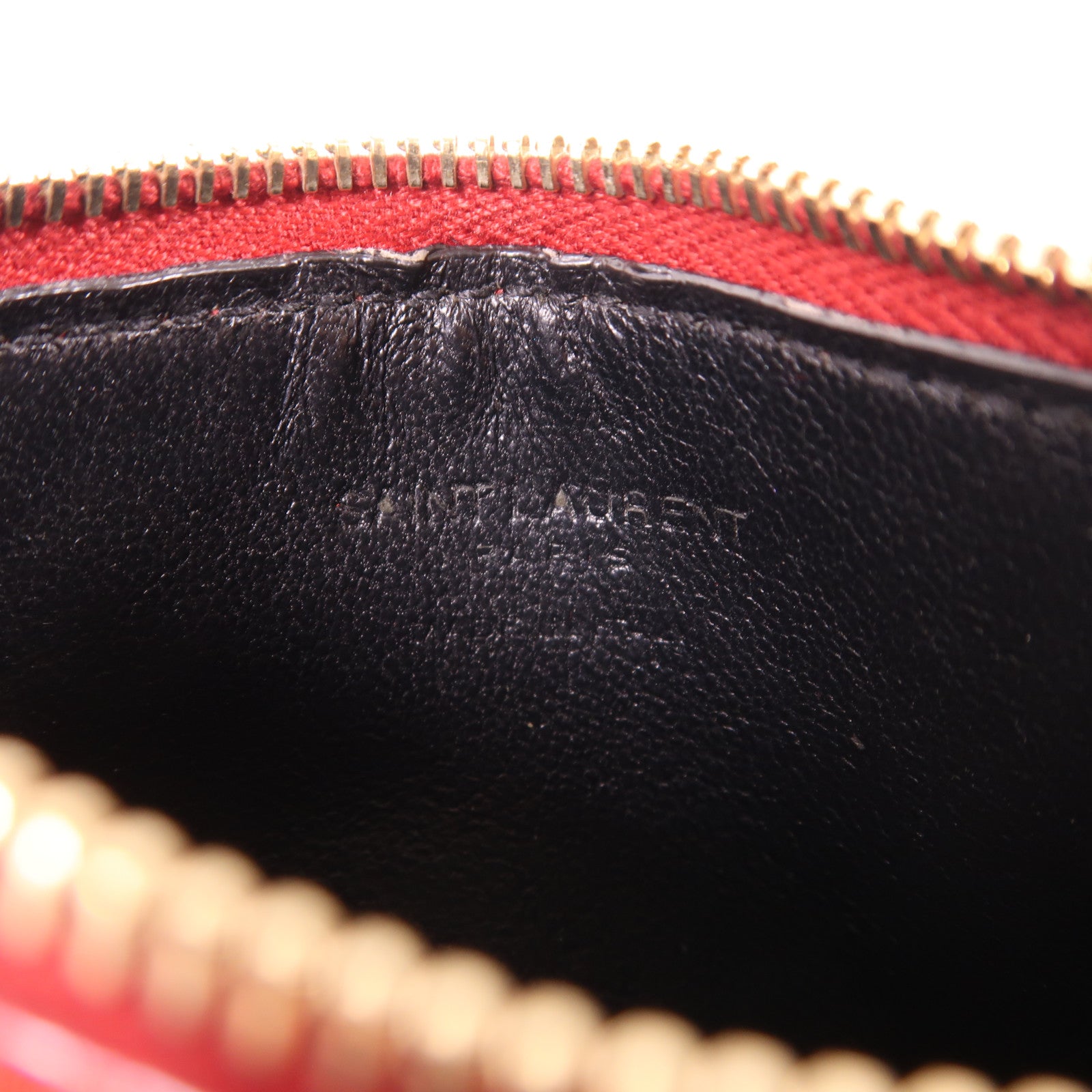 SAINT LAURENT 牛皮皮革Card case金扣卡片套