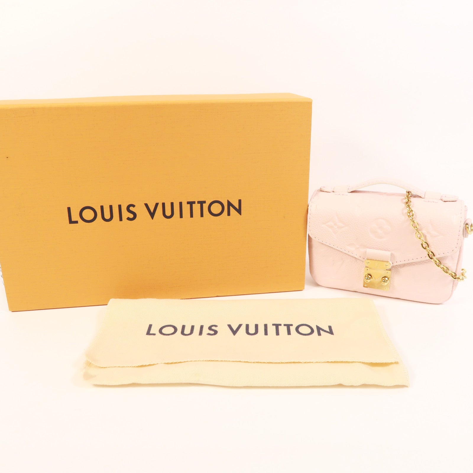 LOUIS VUITTON Monogram Empreinte Micro Metis金扣手挽肩背兩用袋