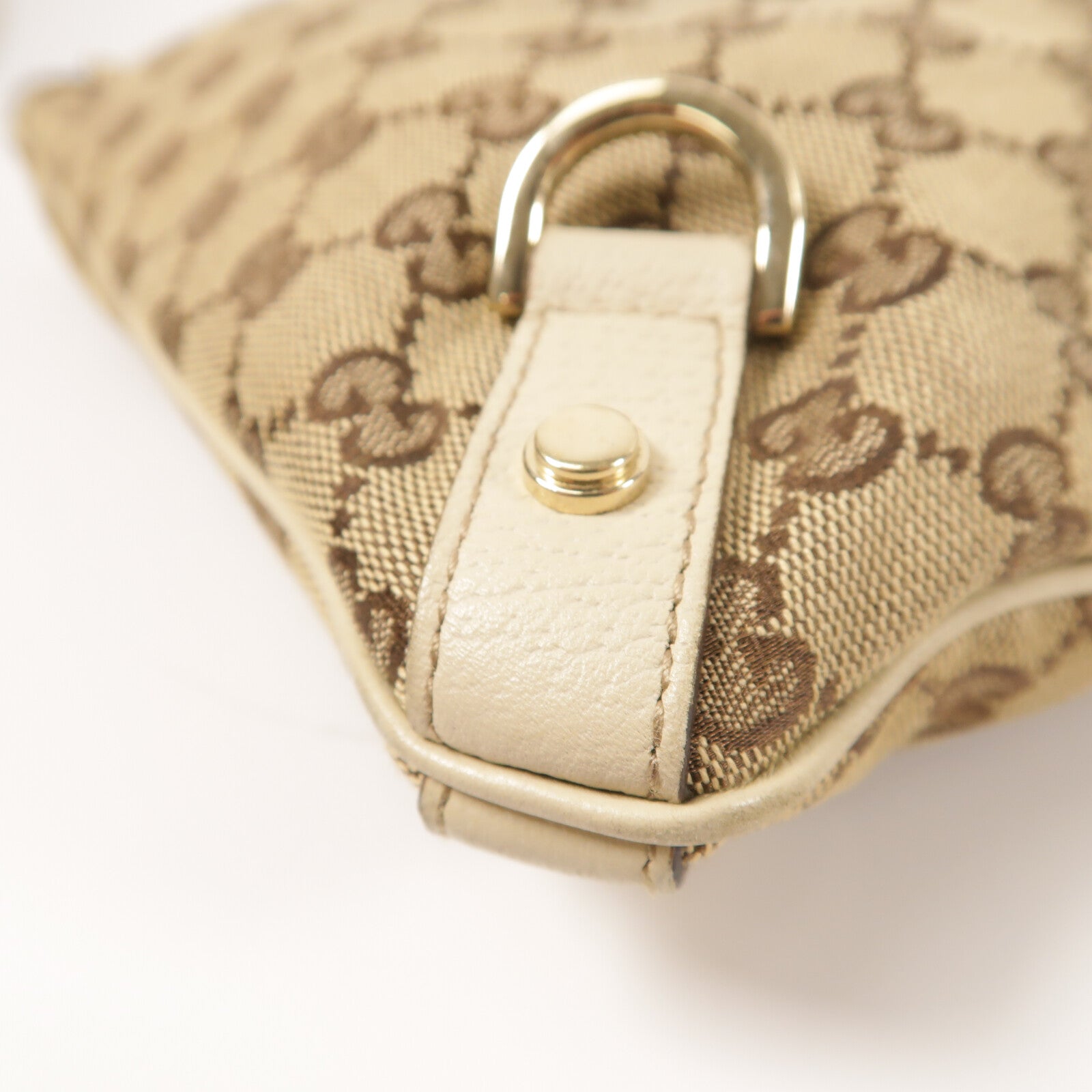 GUCCI 帆布Shoulder Bag金扣肩背袋