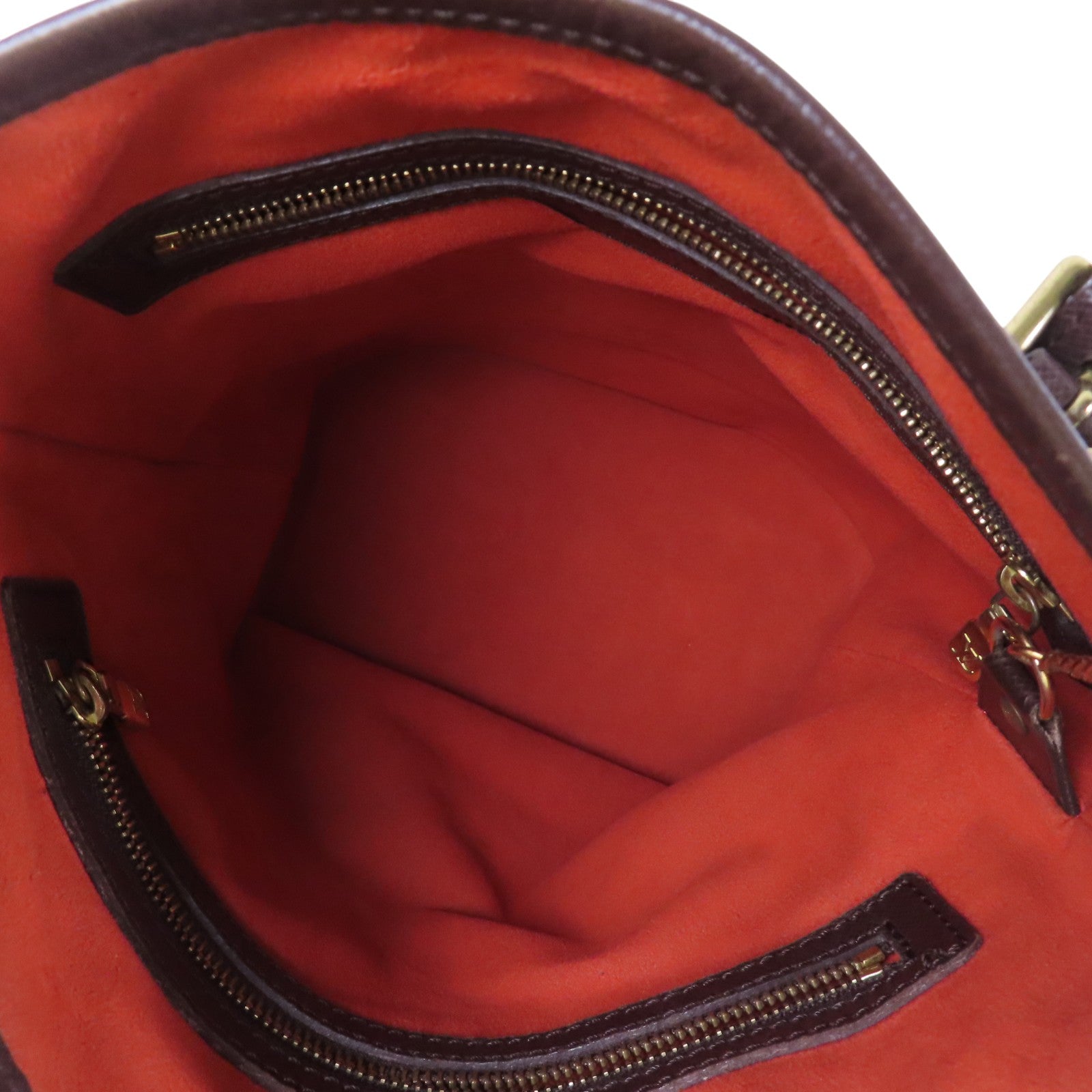 LOUIS VUITTON Damier Ebene Marais金扣肩背袋