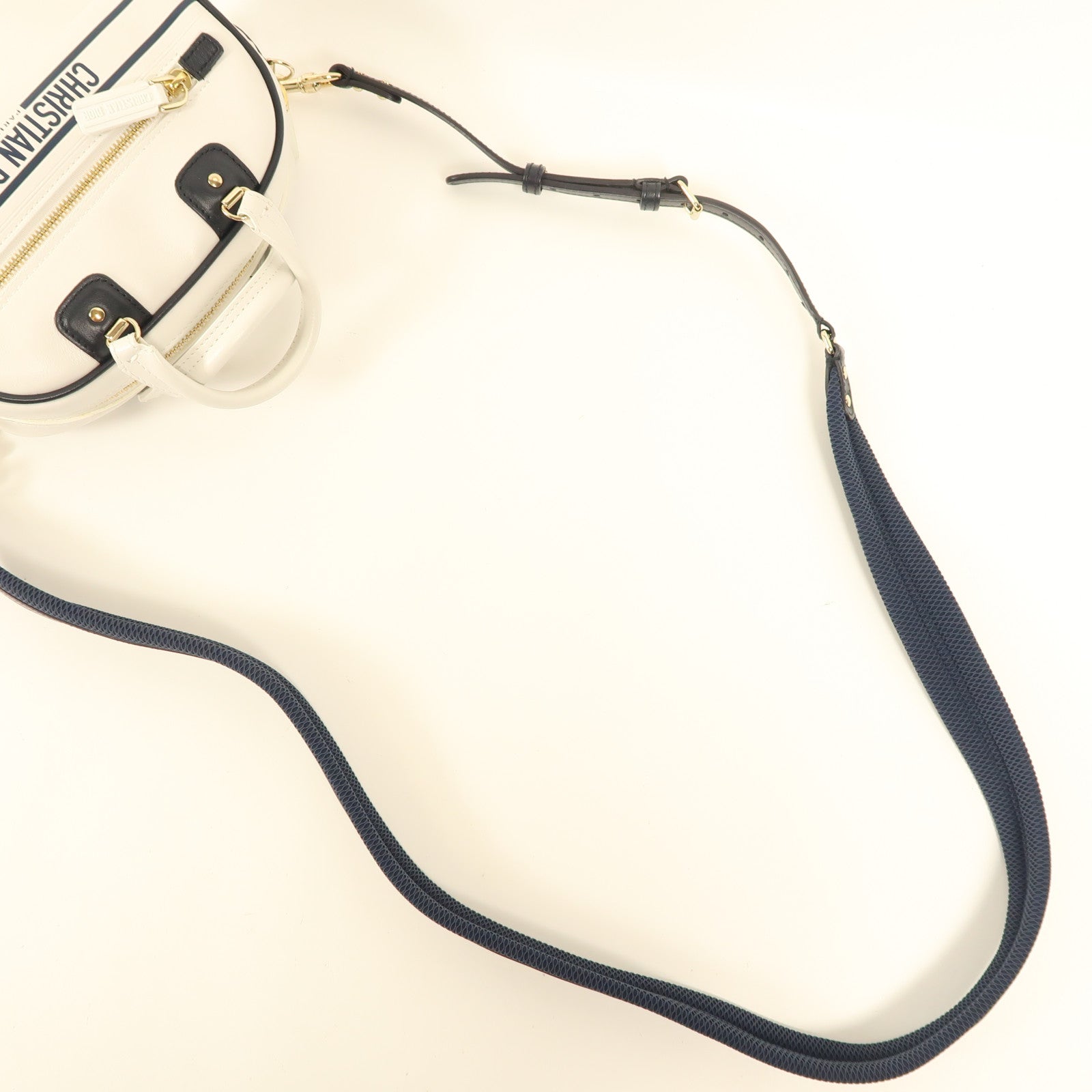 Dior 牛皮皮革Vibe Bowling Small金扣手挽肩背兩用袋