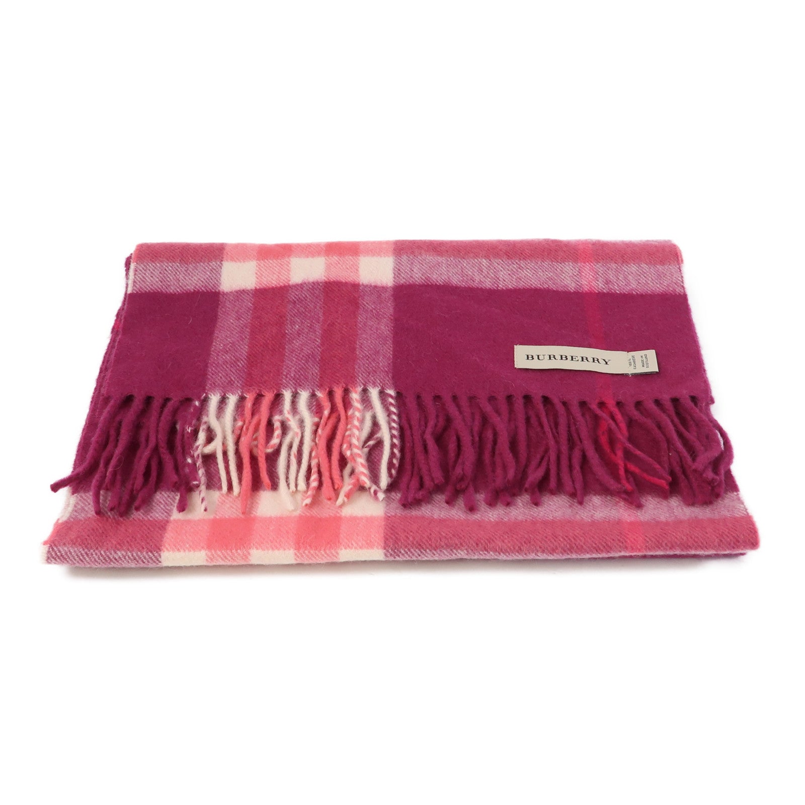 BURBERRY CashmereMuffler圍巾粉紅色