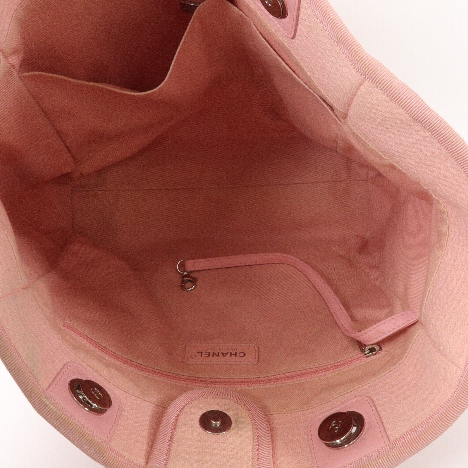 CHANEL 帆布Deauville Tote Small手挽袋