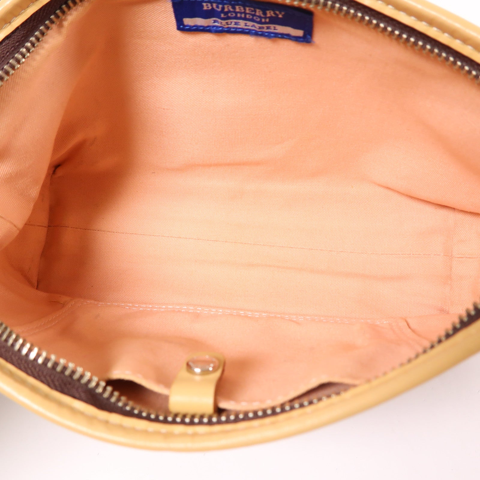 BURBERRY BLUE LABEL 帆布2 Way Shoulder銀扣手挽肩背兩用袋