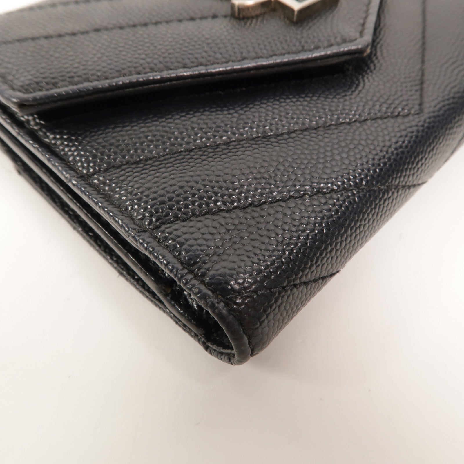 SAINT LAURENT 羊皮皮革Cassandre錢包