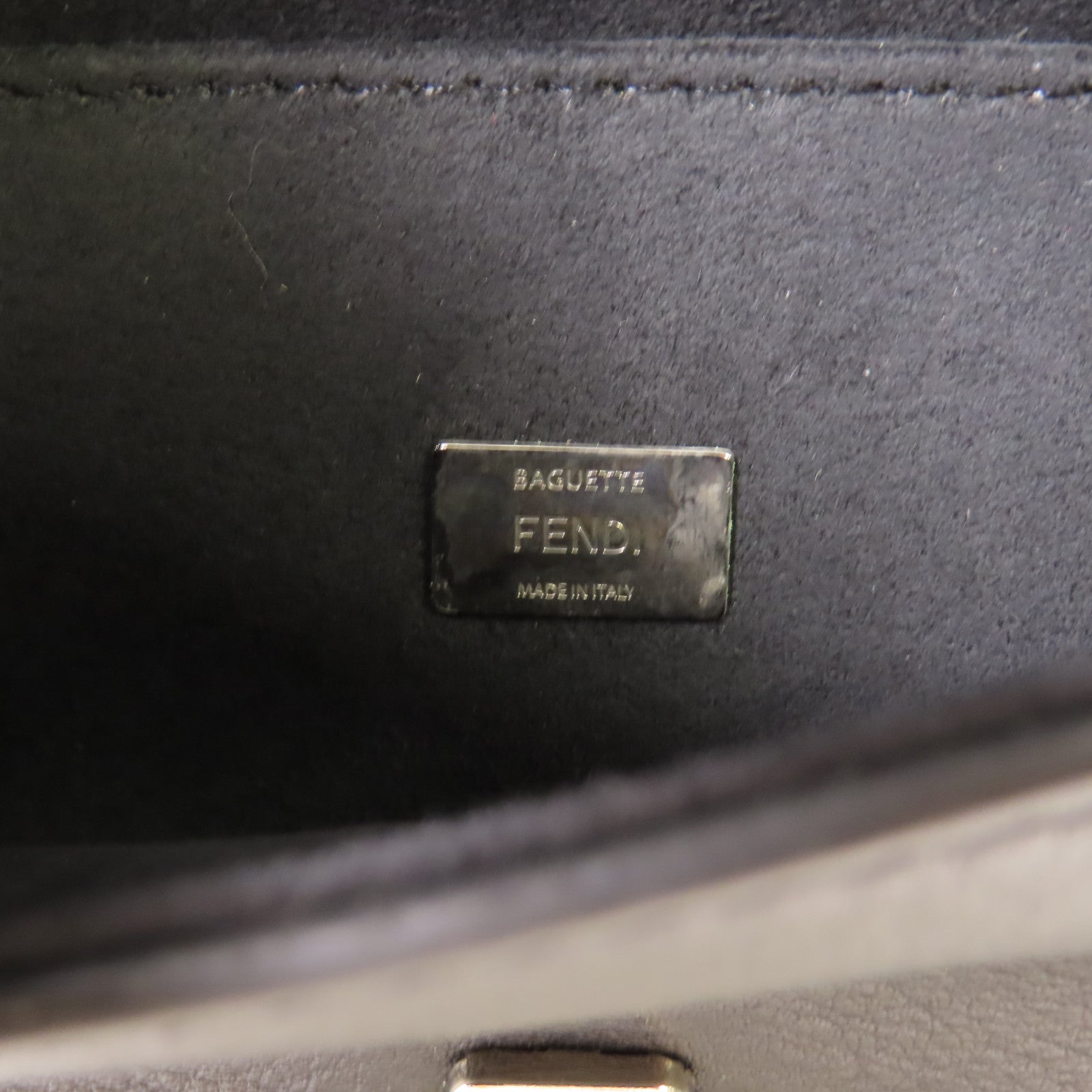 FENDI 【激減優惠】蛇皮皮革/牛皮皮革Double Baguette Micro銀扣手挽肩背兩用袋