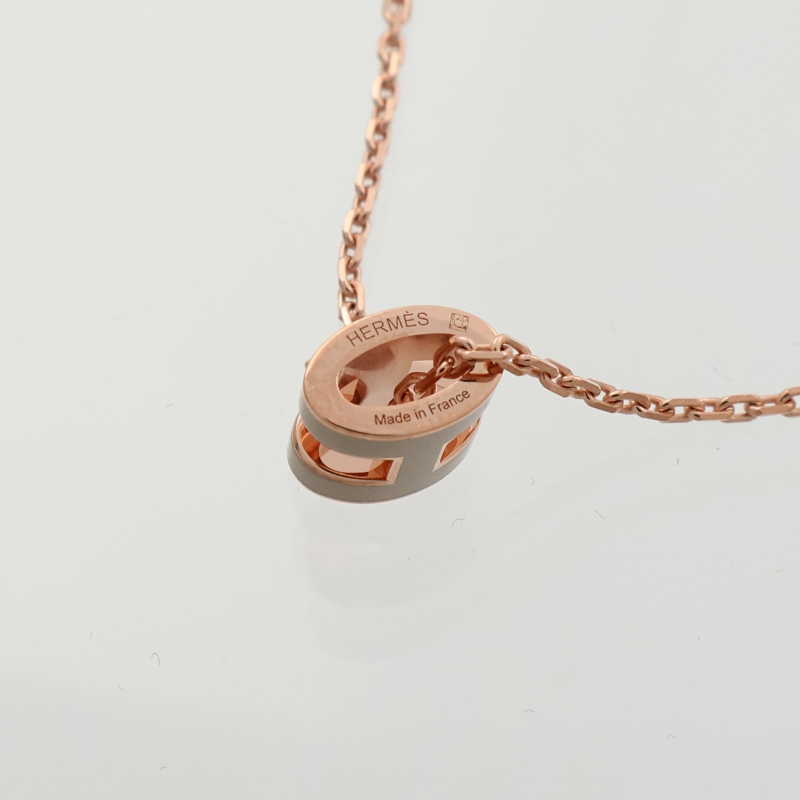 HERMES 金屬/琺瑯Mini Pop H Necklace項鍊Chai